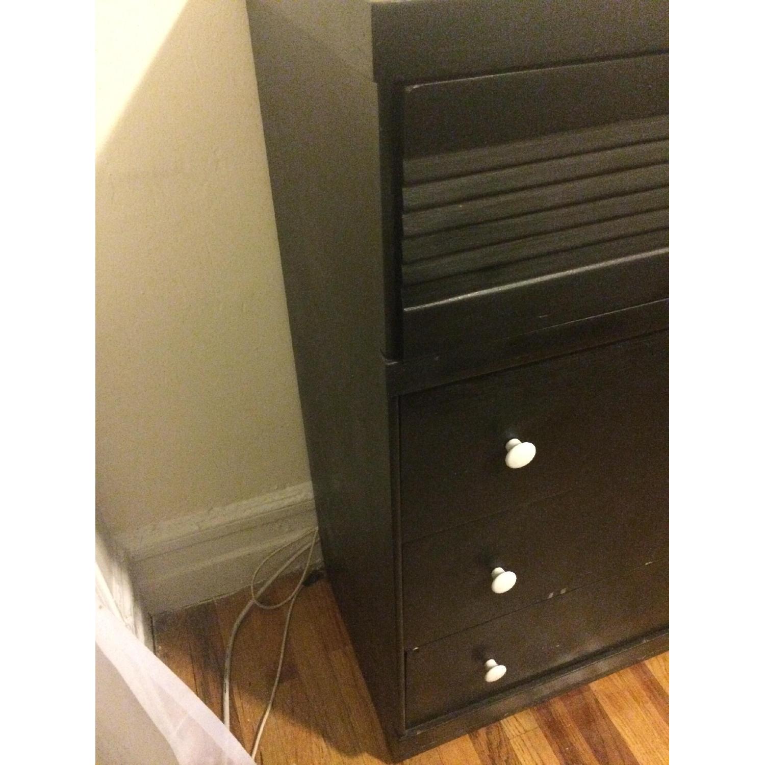 Black Solid Wood Dresser - image-3