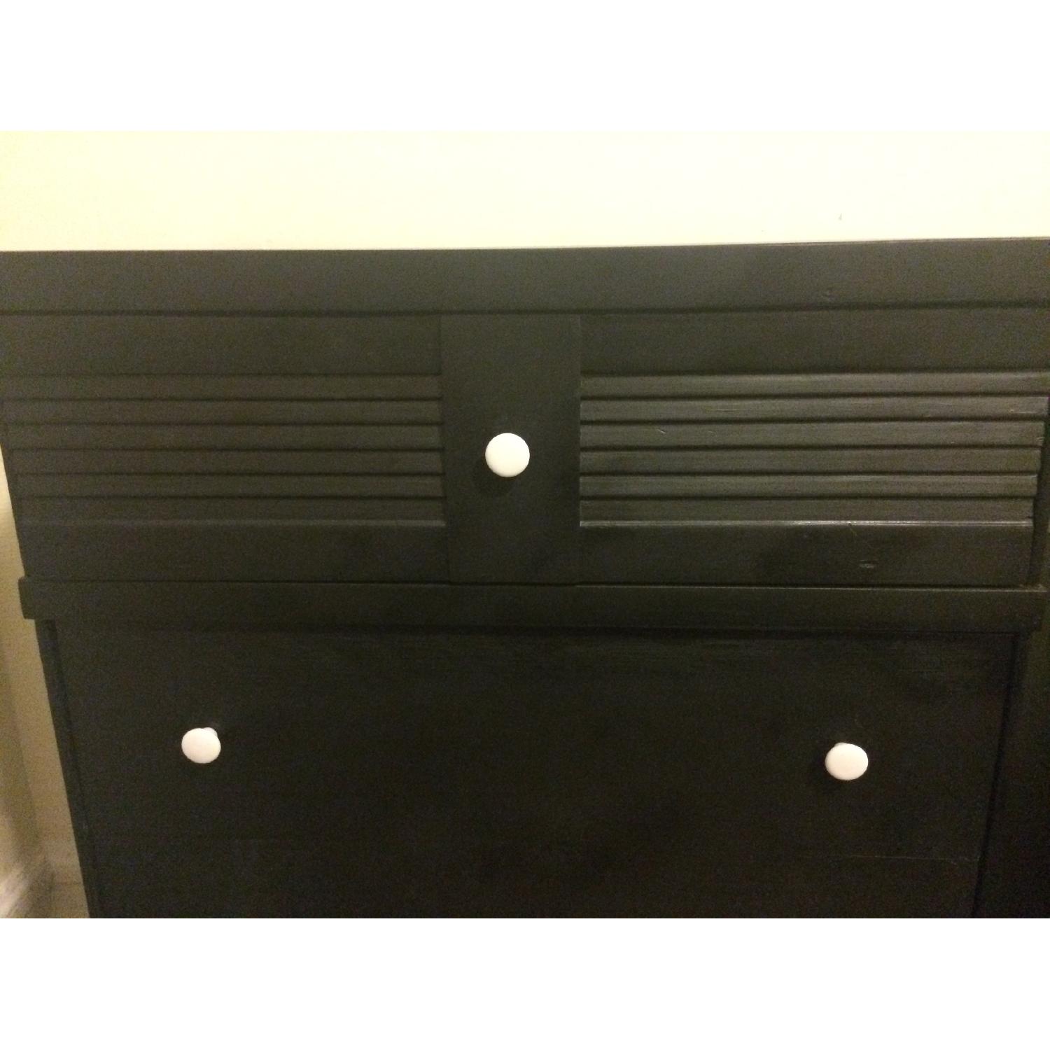 Black Solid Wood Dresser - image-5
