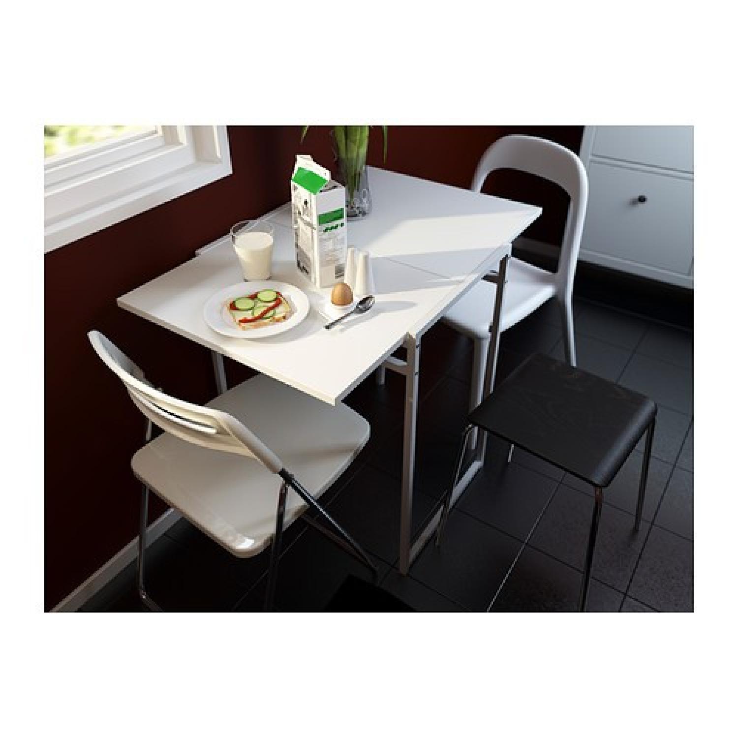 Ikea Muddus Folding Drop Leaf Table - image-3