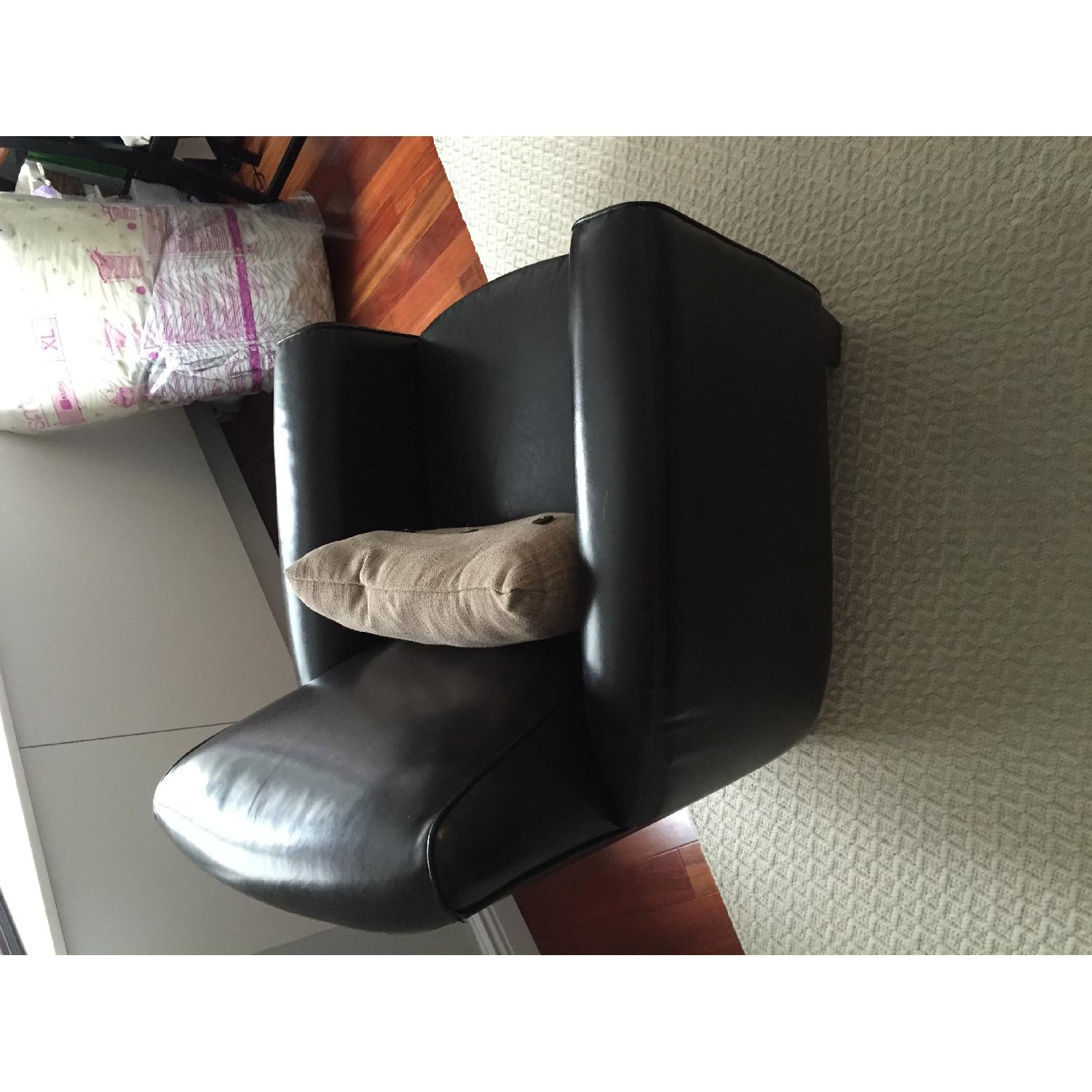 Target Brown Leather Chair - image-3