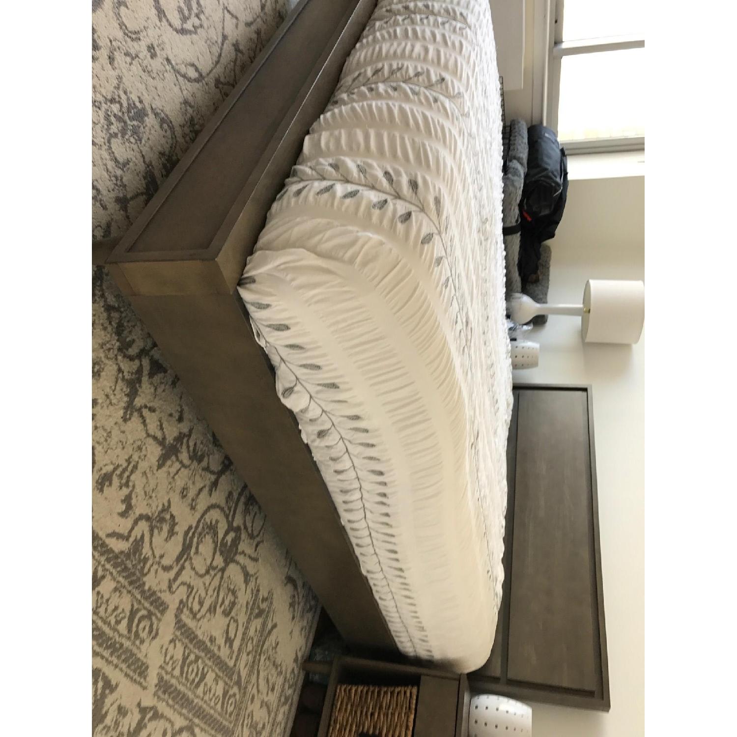 Vilas Grey Wood Queen Platform Bed Frame - image-6