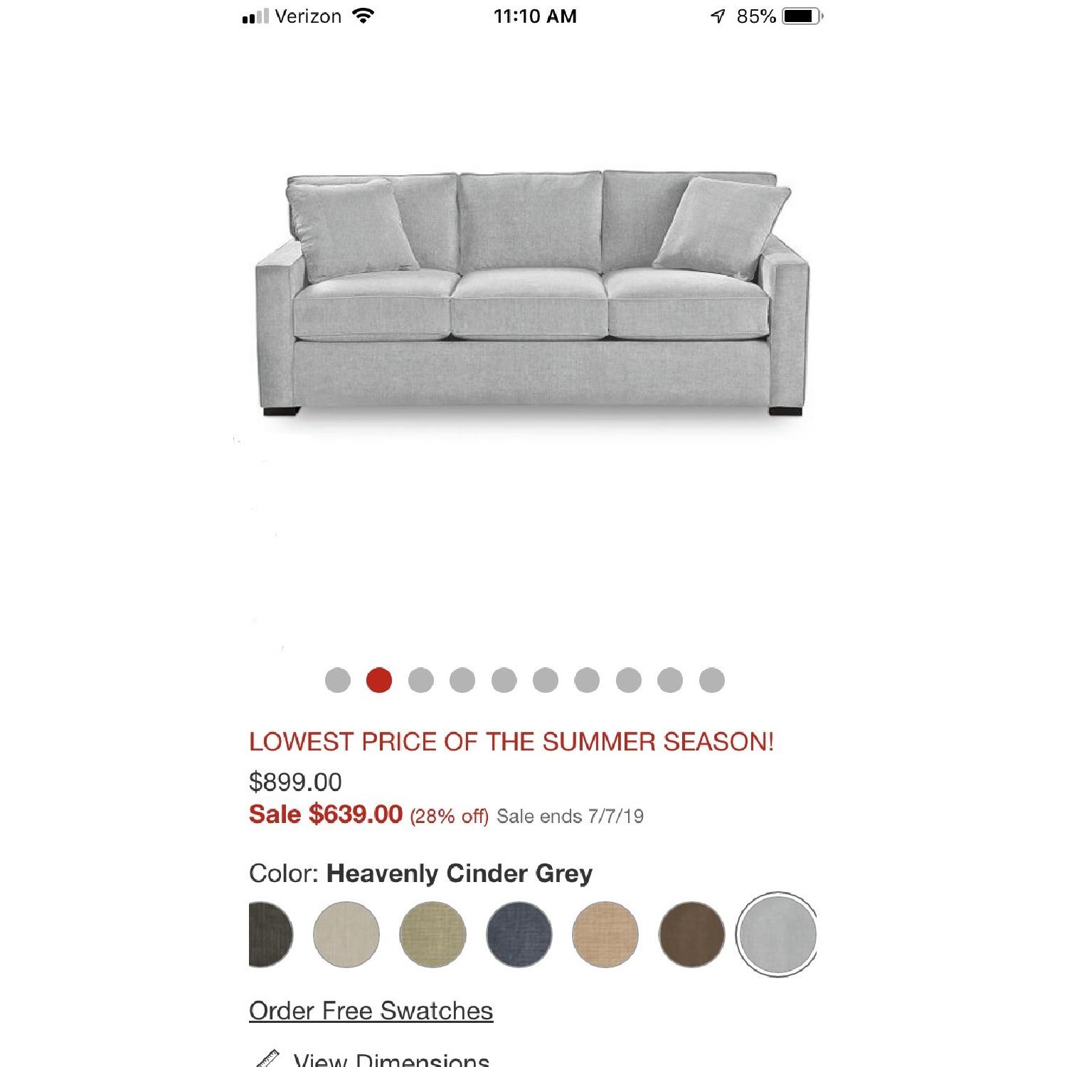 Macy's Radley Fabric Sofa - image-1