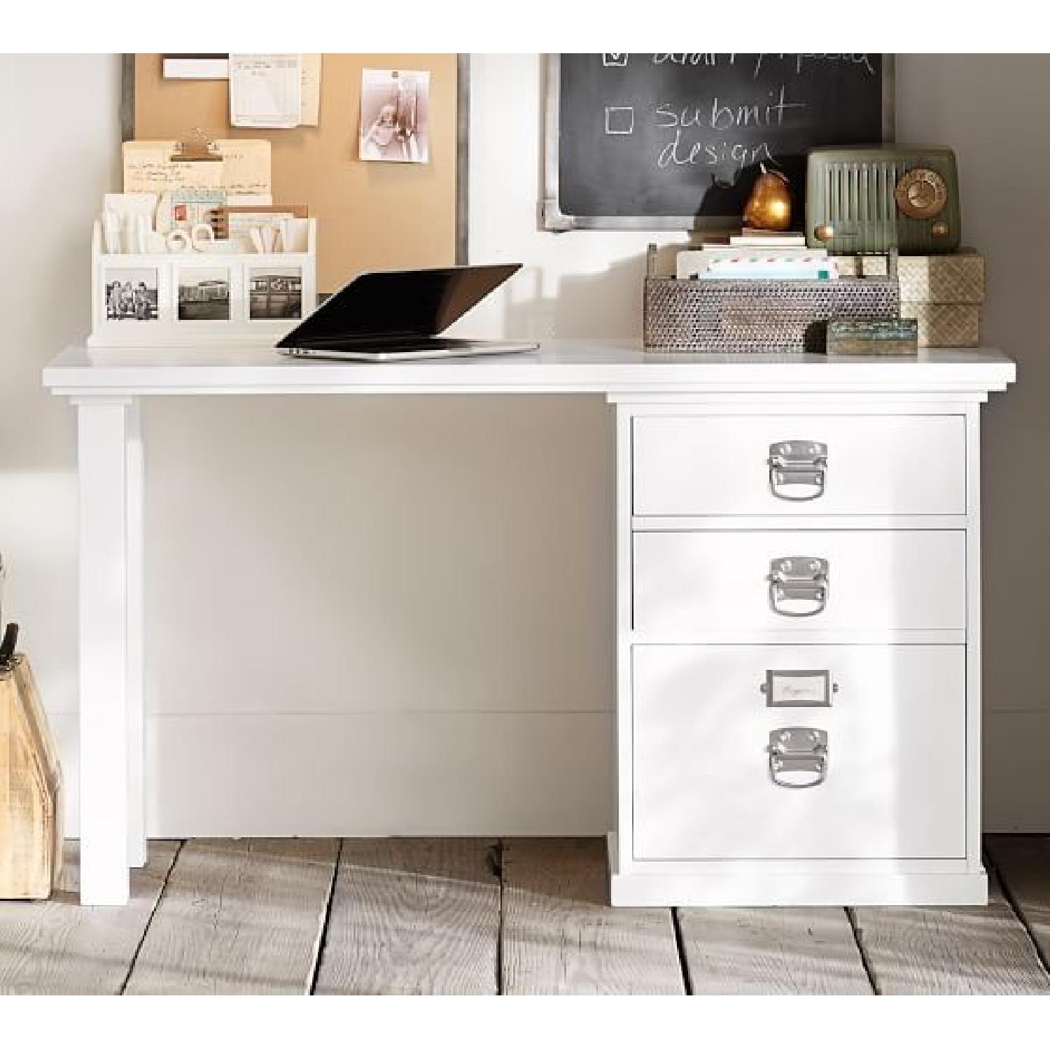 Pottery Barn Bedford 3Drawer Small Office Desk AptDeco