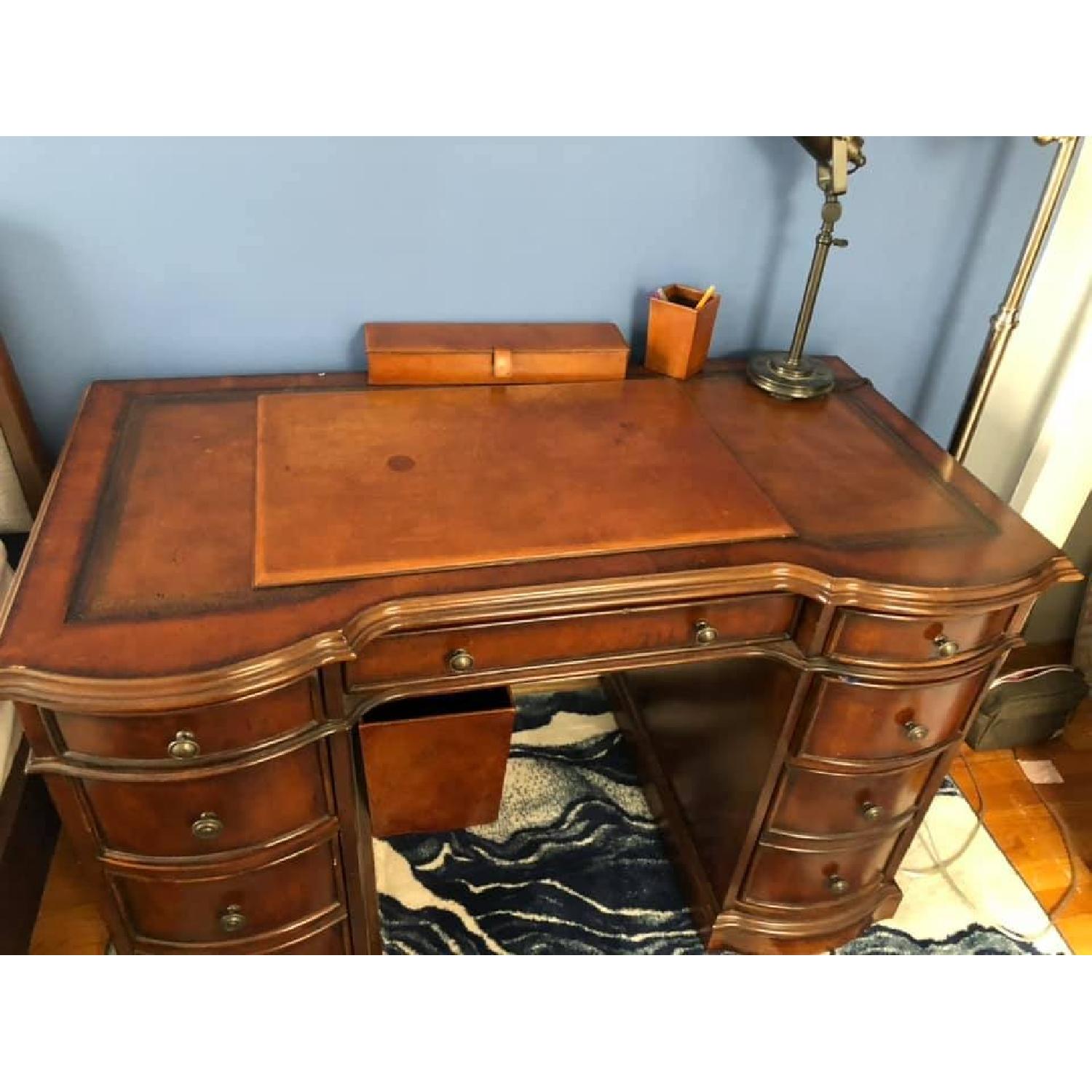 Hardwood Solids w/ Cherry Veneers Desk - image-3