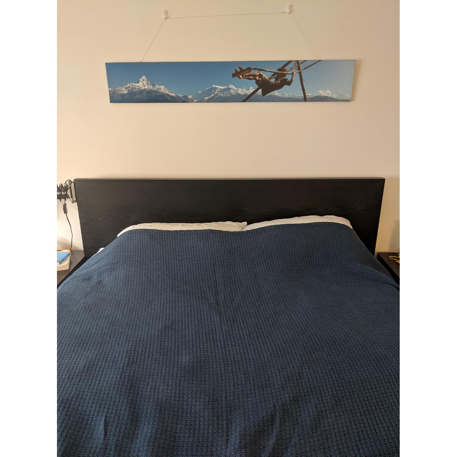 Ikea Malm Full Size Hydraulic Storage Bed AptDeco