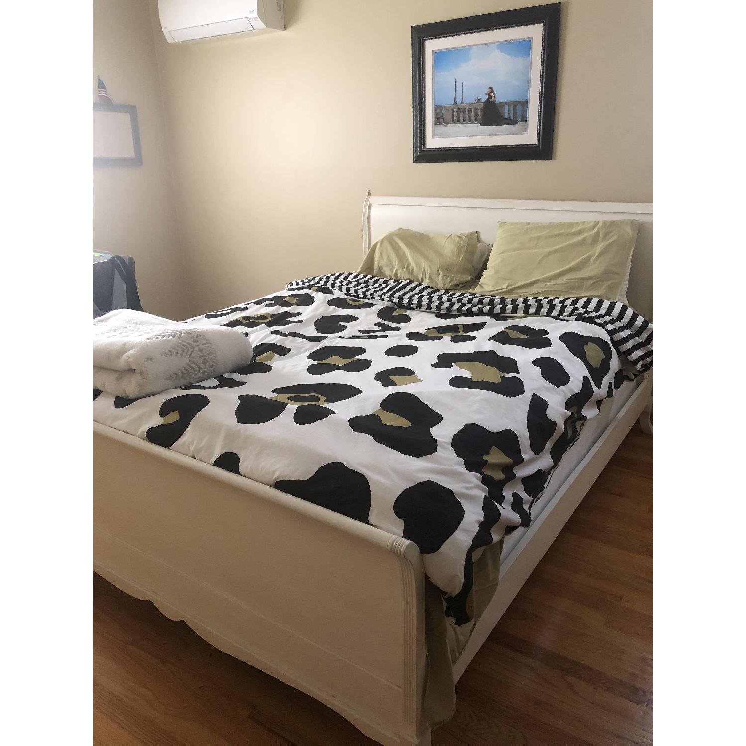 Pottery Barn Lilac Queen Size Bed - image-1