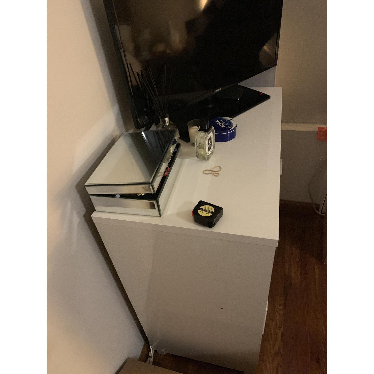 Modern White 5 Drawer Dresser AptDeco