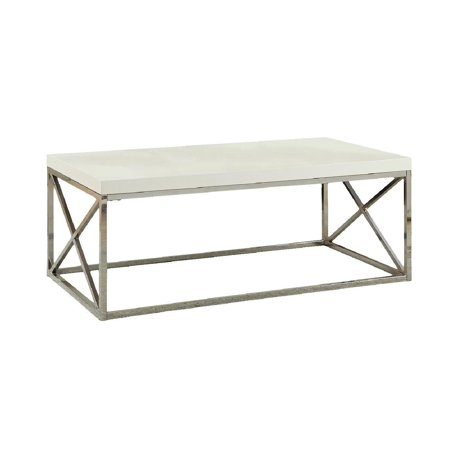 Target Modern White Coffee Table AptDeco