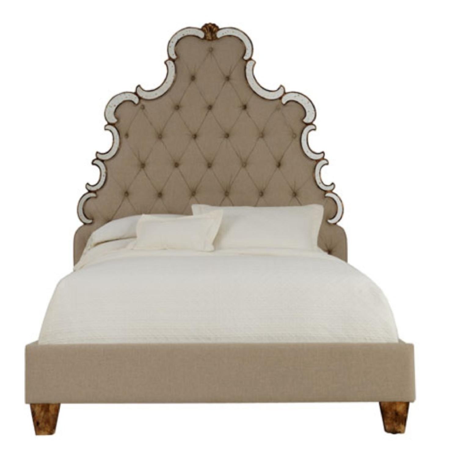Horchow Bristol Tufted Queen Bed - image-0