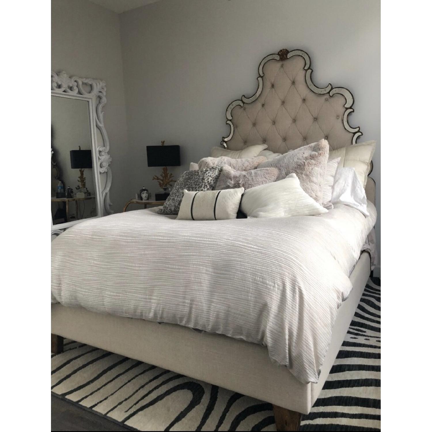 Horchow Bristol Tufted Queen Bed - image-3