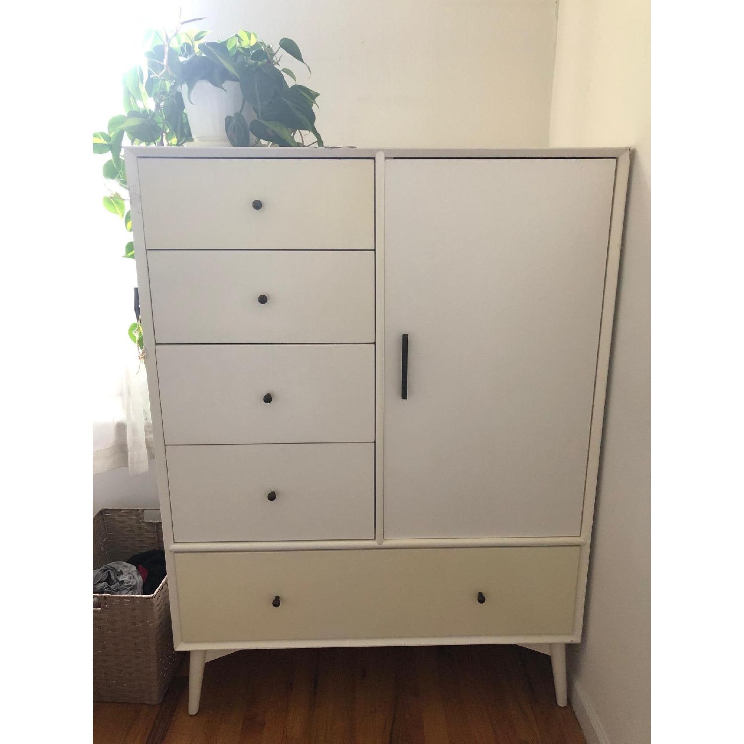 West Elm Mid-Century Chifforobe in White - image-3