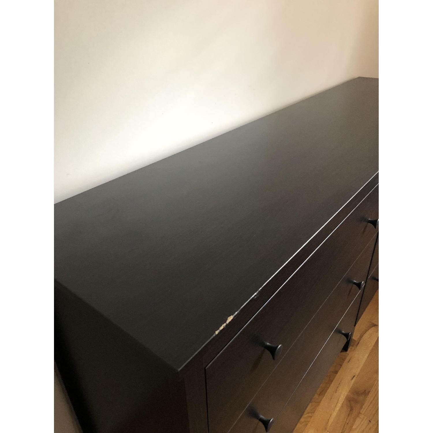 Ikea Koppang BlackBrown 6Drawer Dresser AptDeco