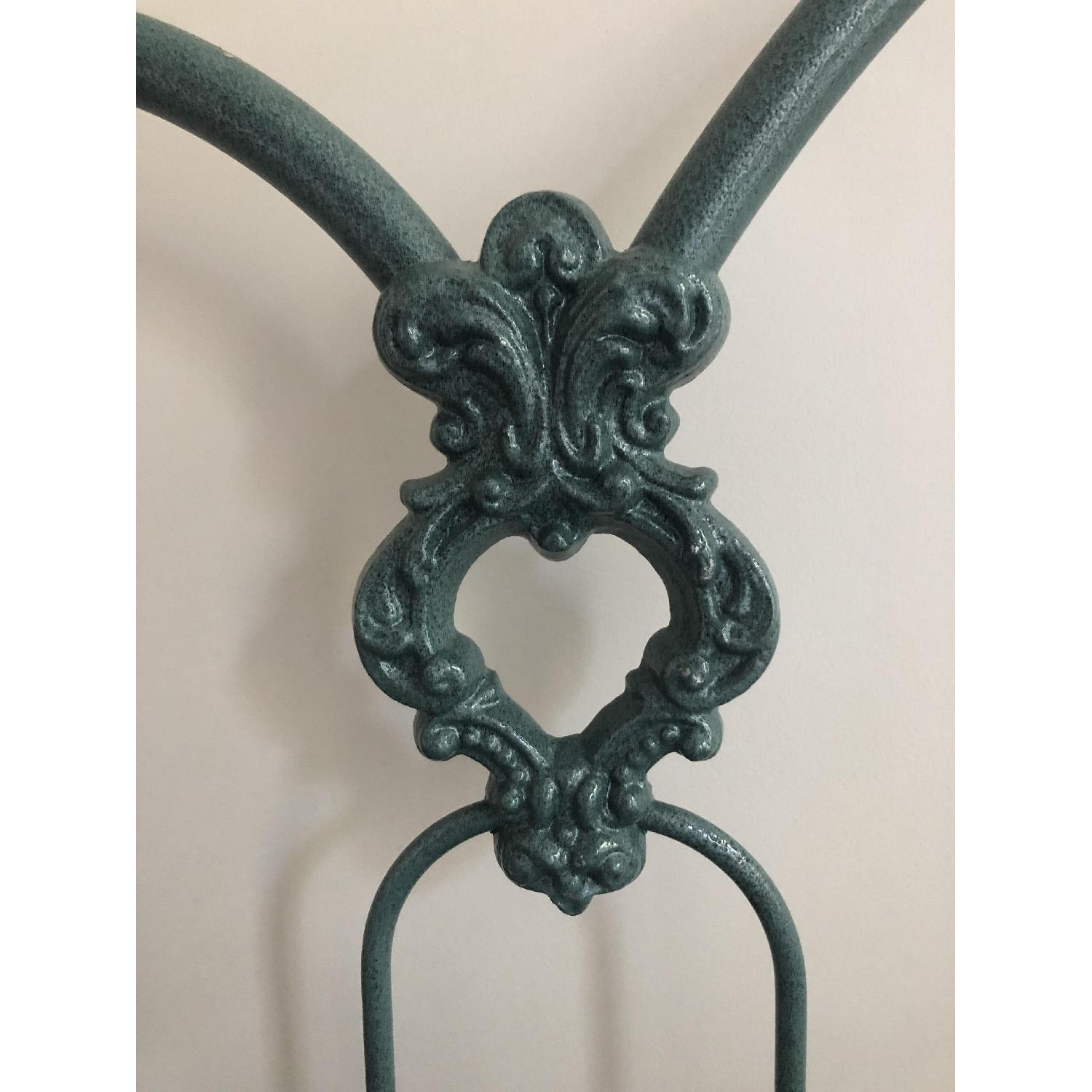 Elliots Designs Victorian Iron Bed Frame w/ Leaf Detailing - image-1