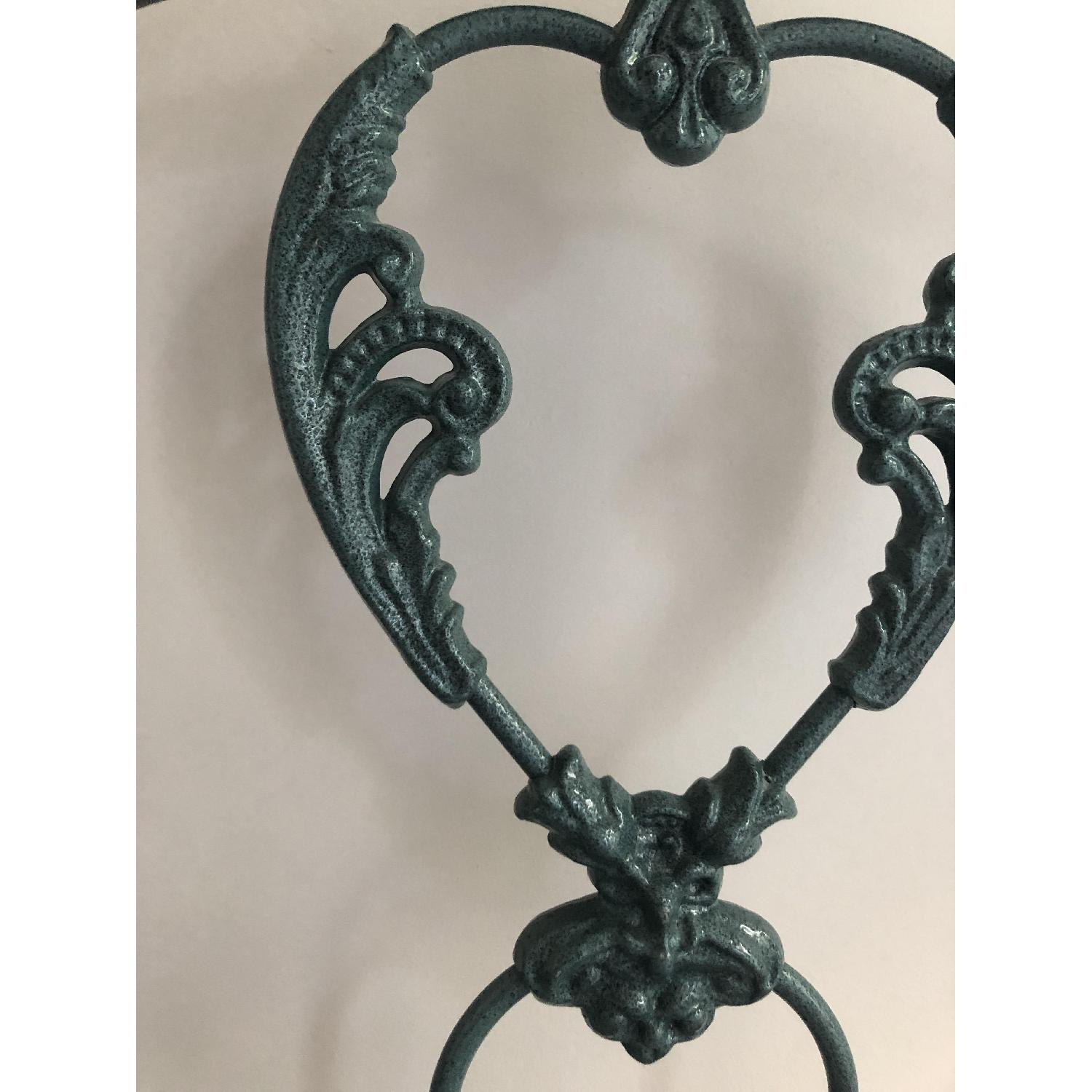 Elliots Designs Victorian Iron Bed Frame w/ Leaf Detailing - image-2