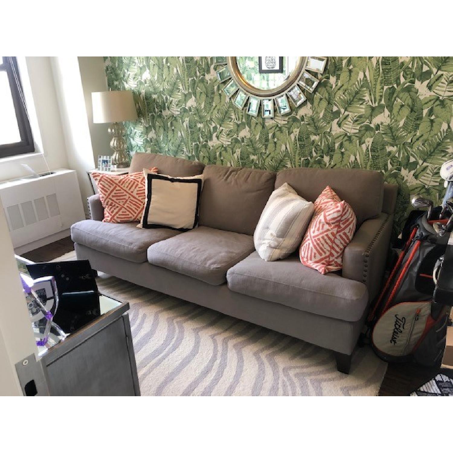 Dark Gray Sleeper Sofa - image-1