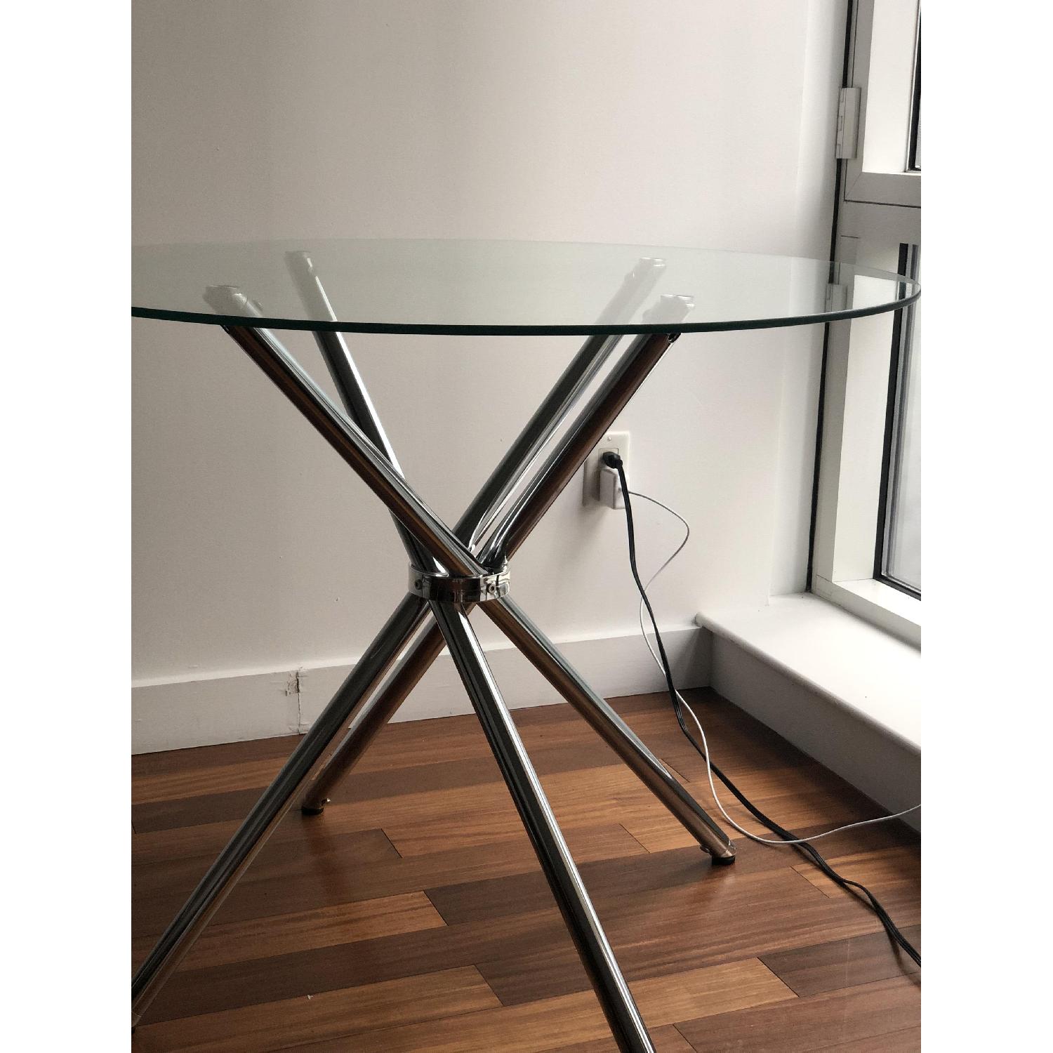 Zipcode Design Vince Glass Dining Table AptDeco
