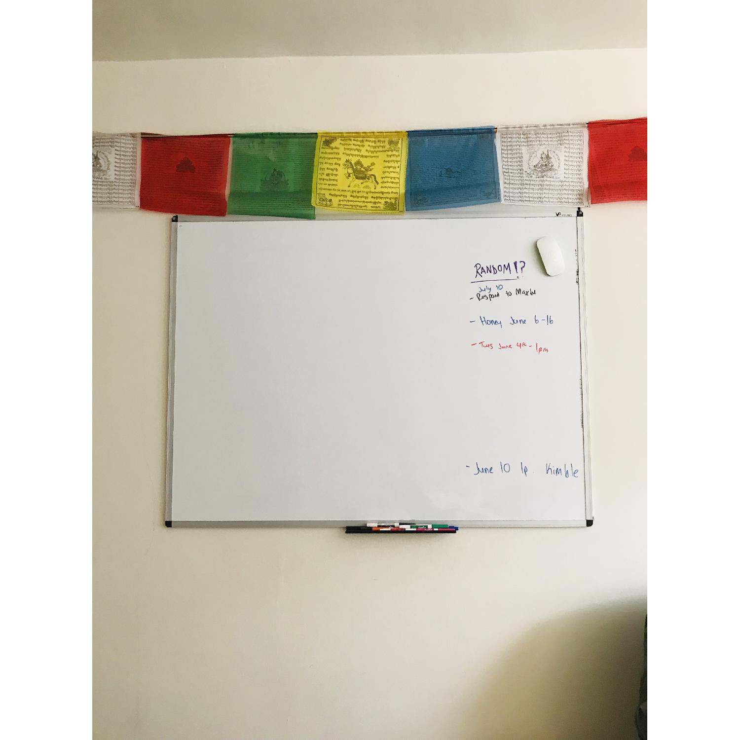 VizPro Whiteboard/Dry Erase Board w/ Markers AptDeco