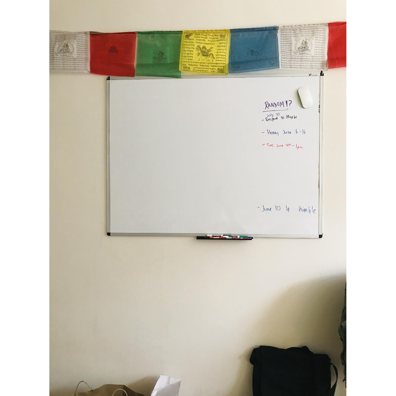 Viz-Pro Magnetic Whiteboard/Dry Erase Board w/ Markers - image-3