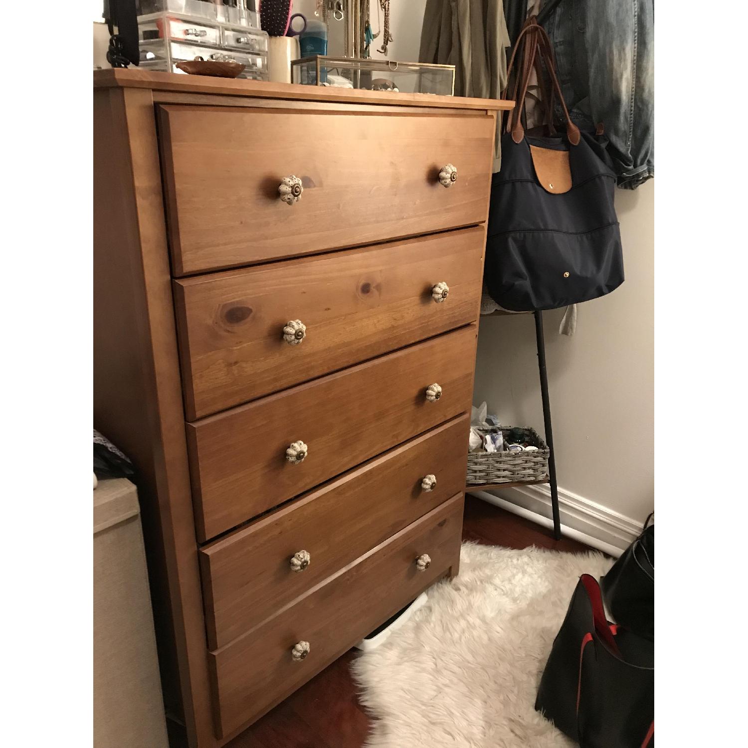 Grain Wood Furniture Shaker 5 Drawer Dresser - image-2