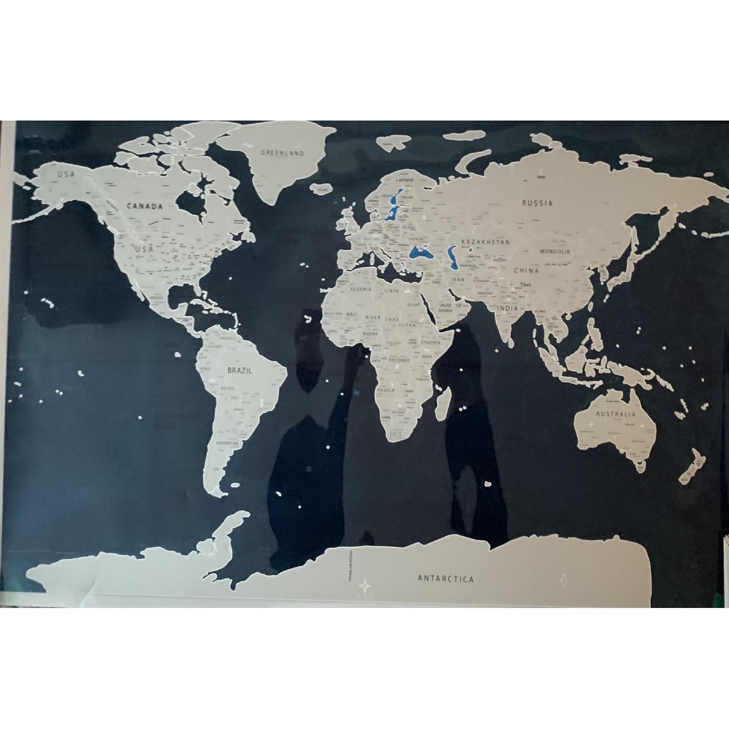 Blue Scratch Map AptDeco