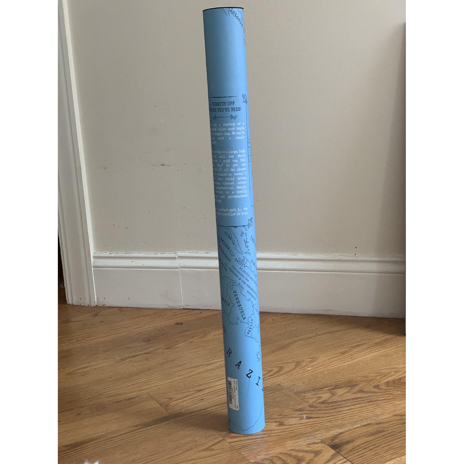 Blue Scratch Map AptDeco