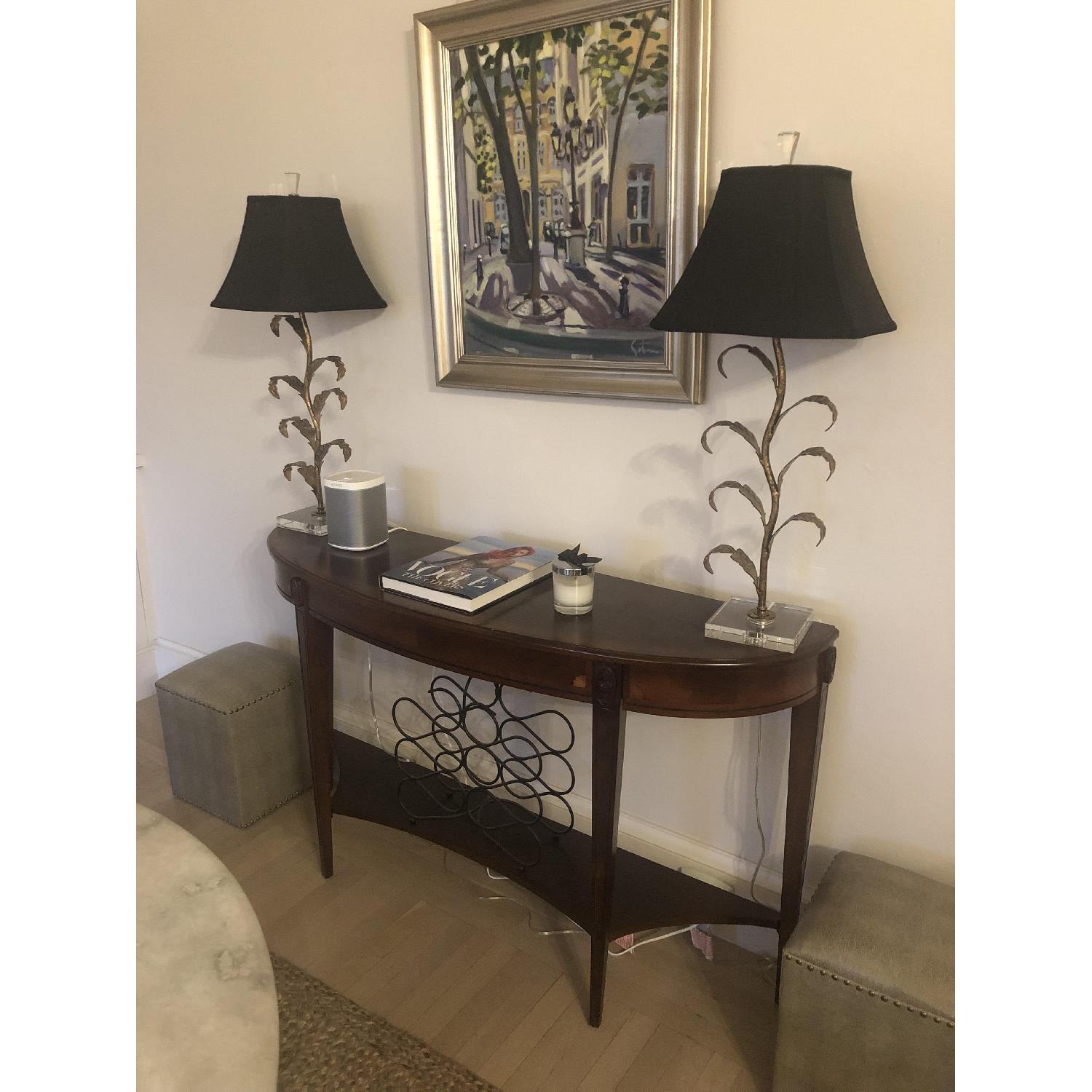 One Kings Lane Nathaniel Demilune Console in Cherry - image-3