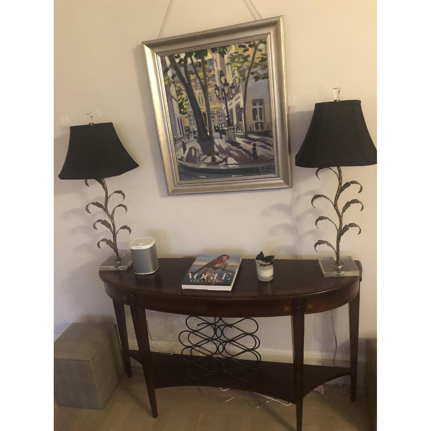 One Kings Lane Nathaniel Demilune Console in Cherry - image-4