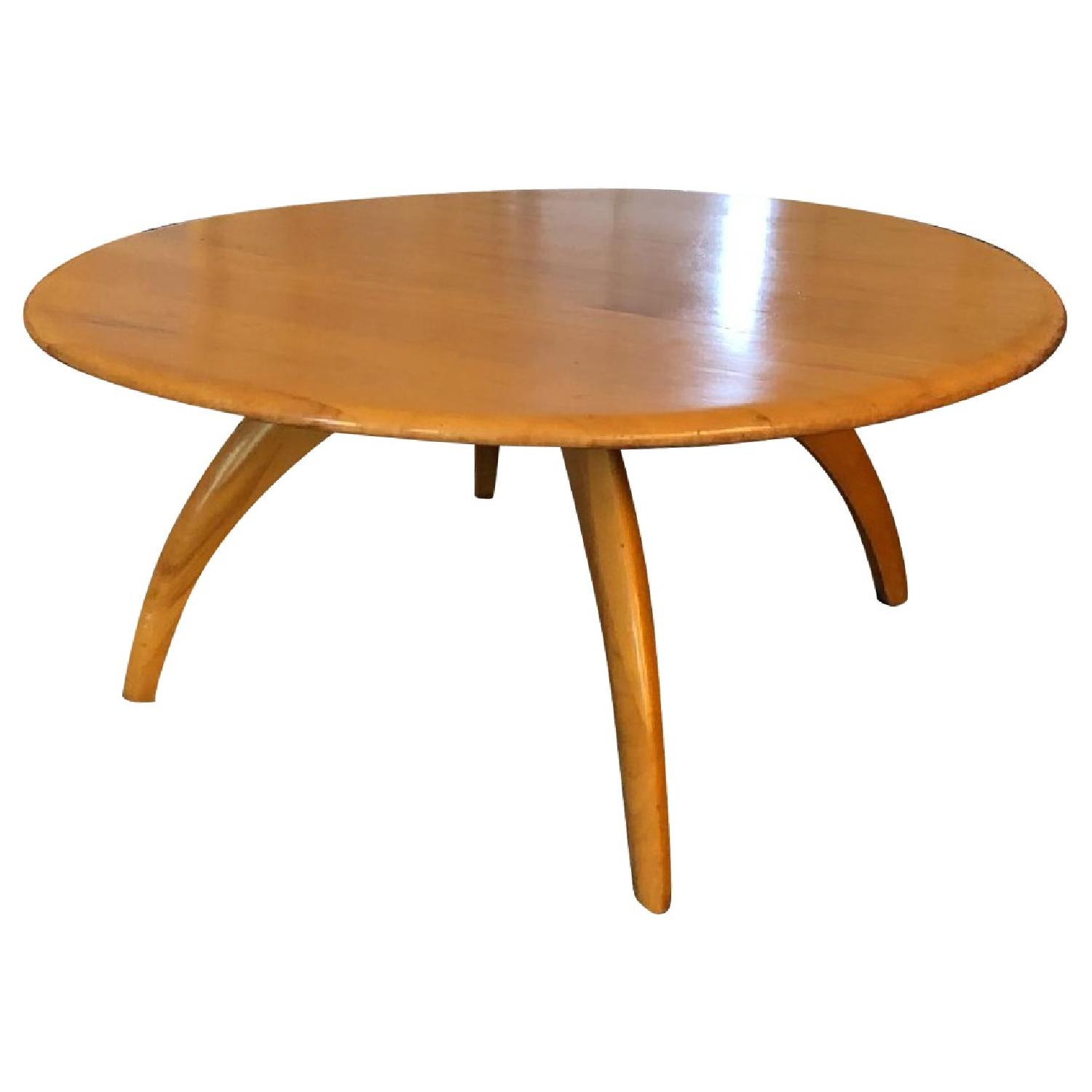Vintage Lazy Susan Coffee Table AptDeco