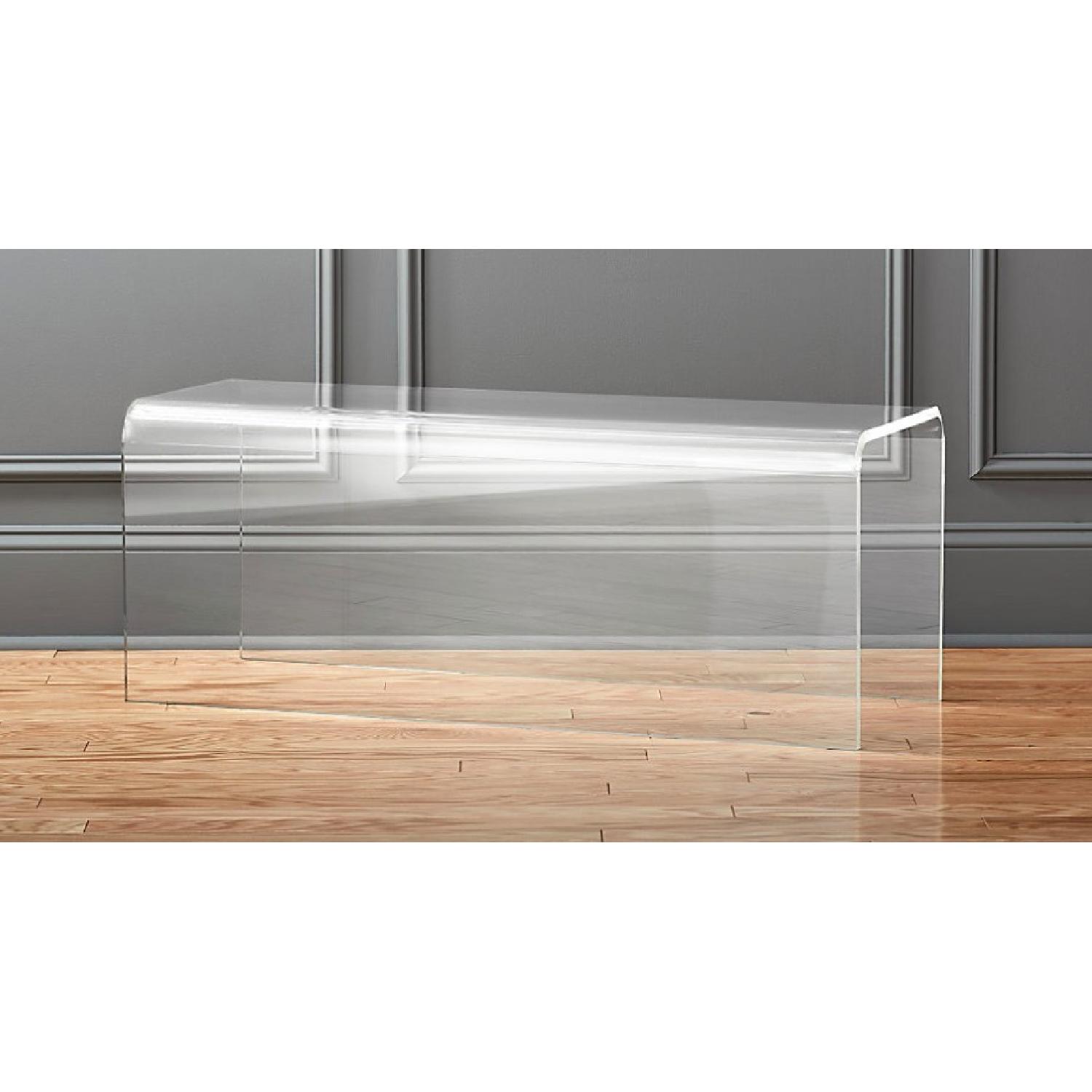 CB2 Peekaboo Acrylic Bench - image-1