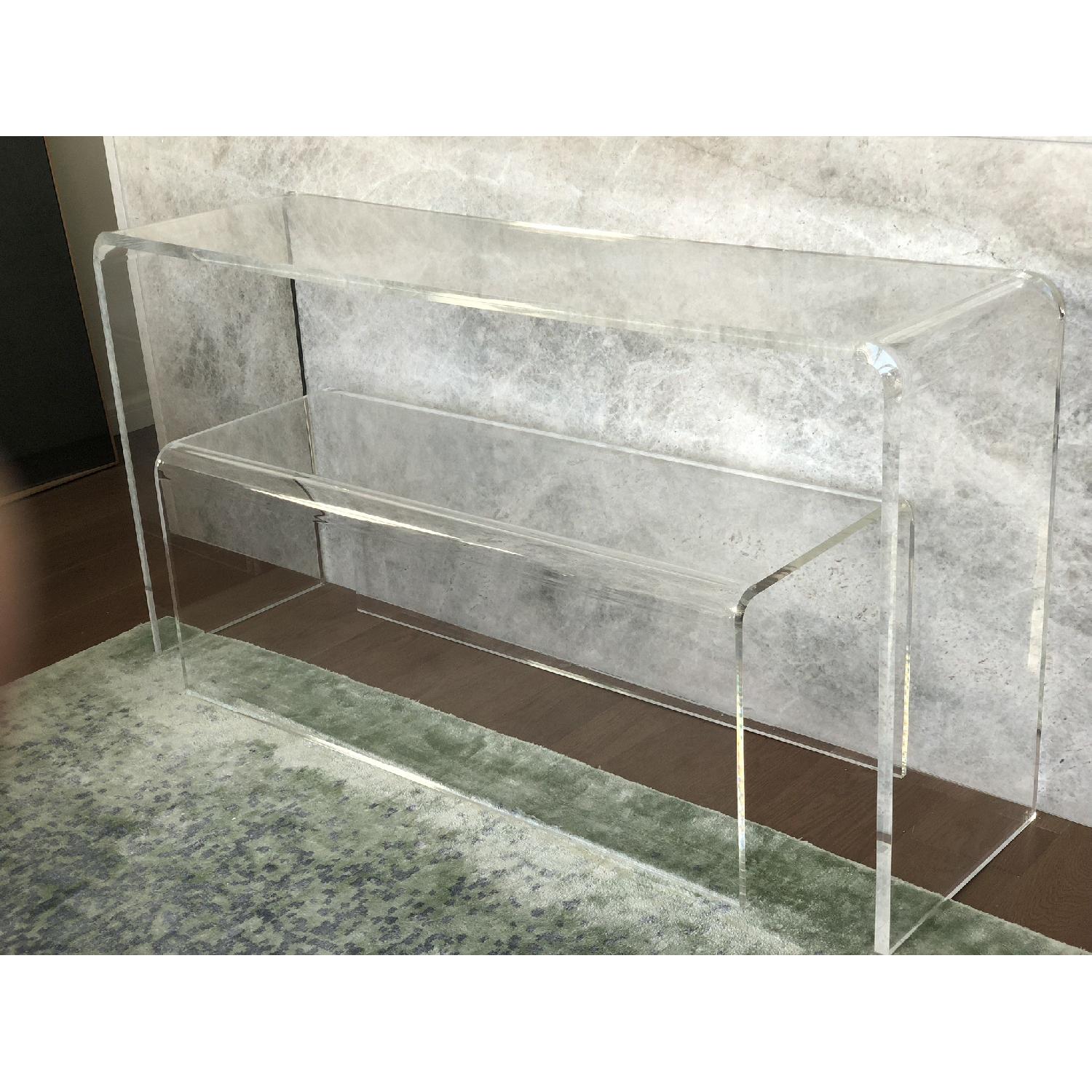 CB2 Acrylic Console Table - image-3