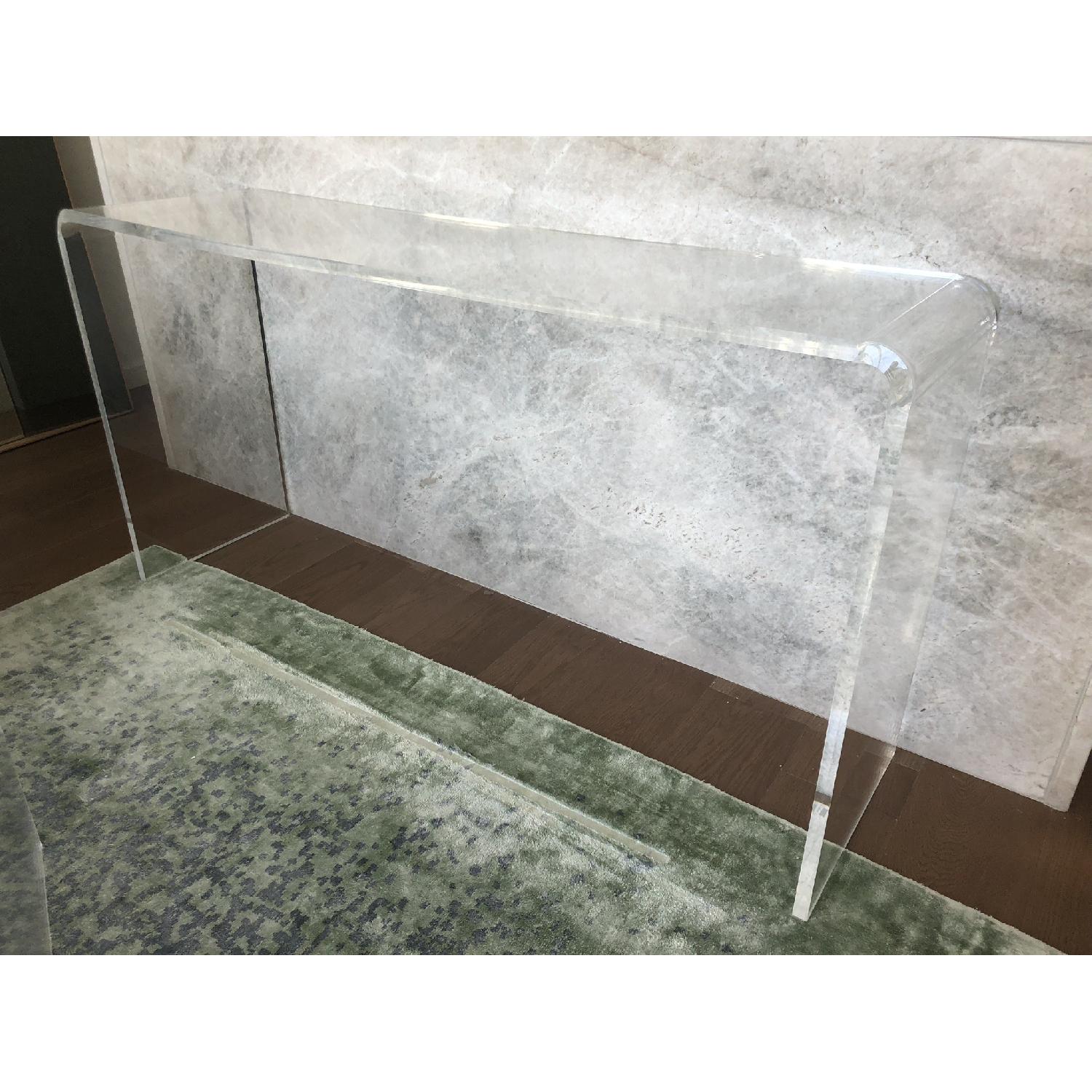 CB2 Acrylic Console Table - image-4