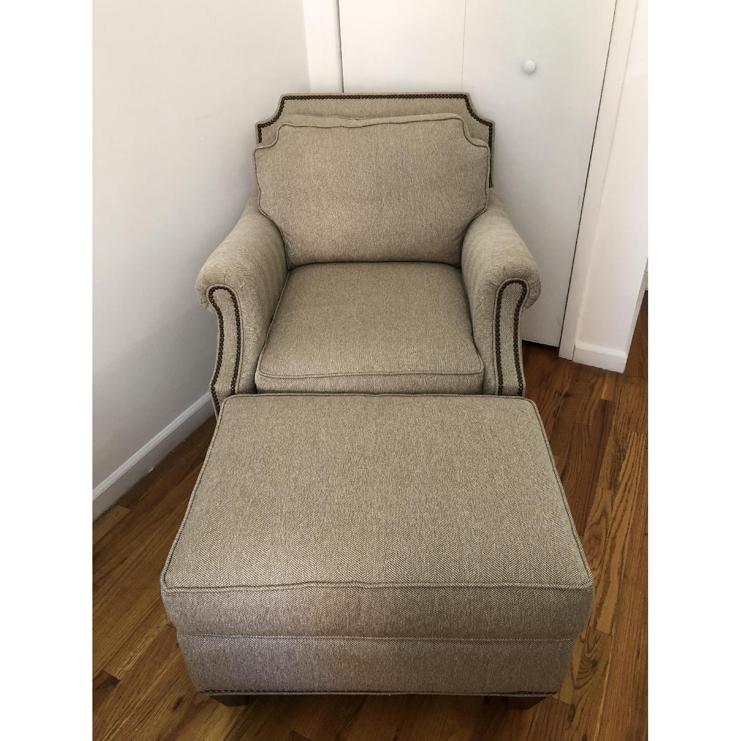 Craftmaster Furniture Herringbone Accent Chair AptDeco