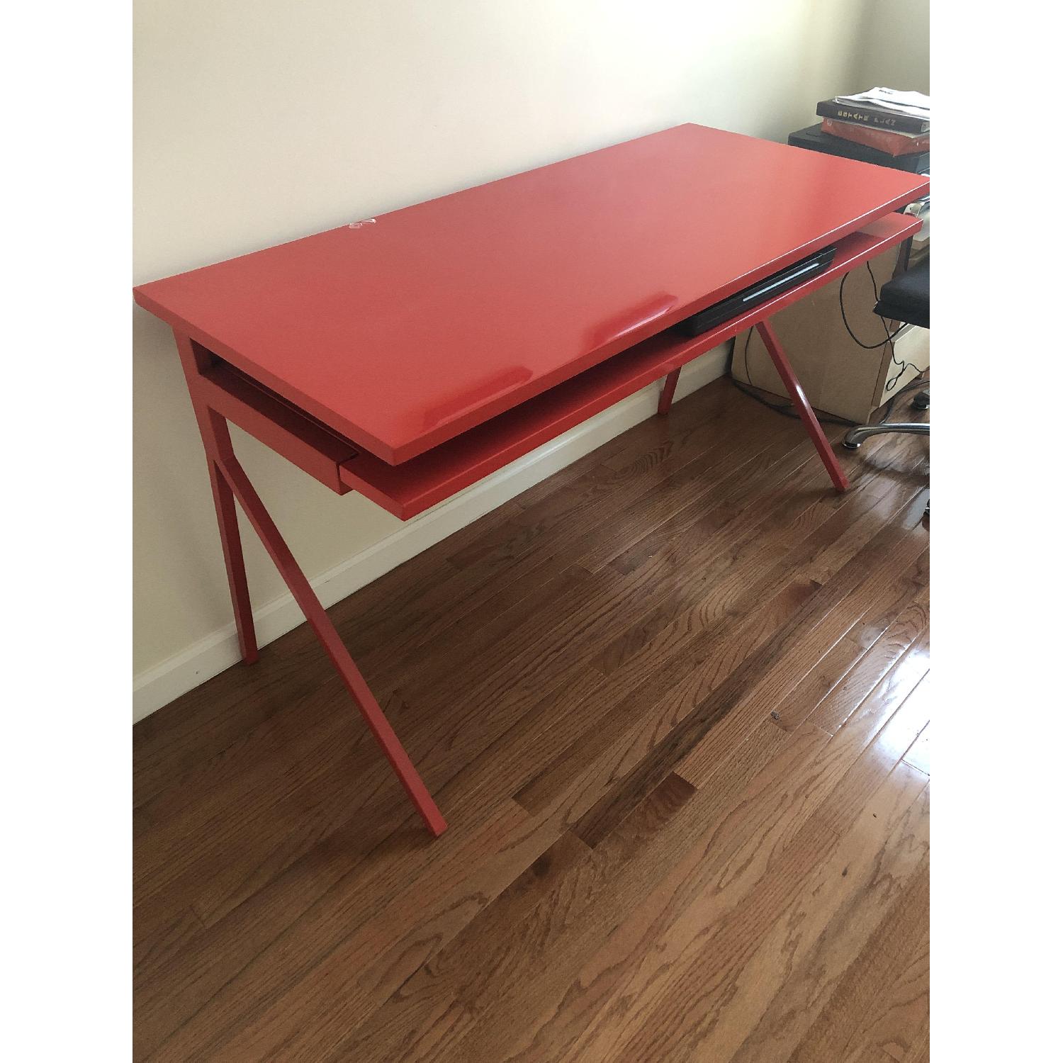 Blu Dot Desk 51 in Cherry Red - image-1
