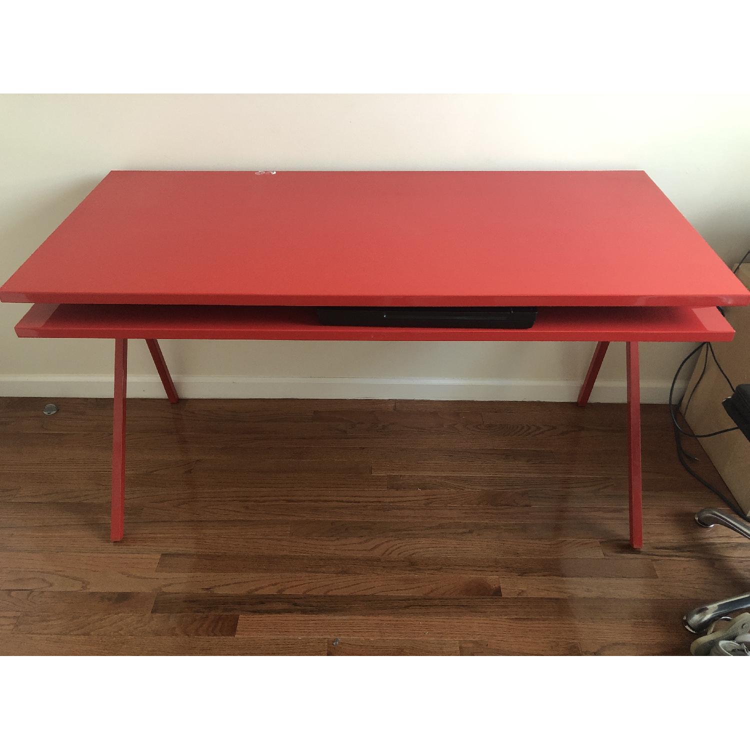 Blu Dot Desk 51 in Cherry Red - image-2