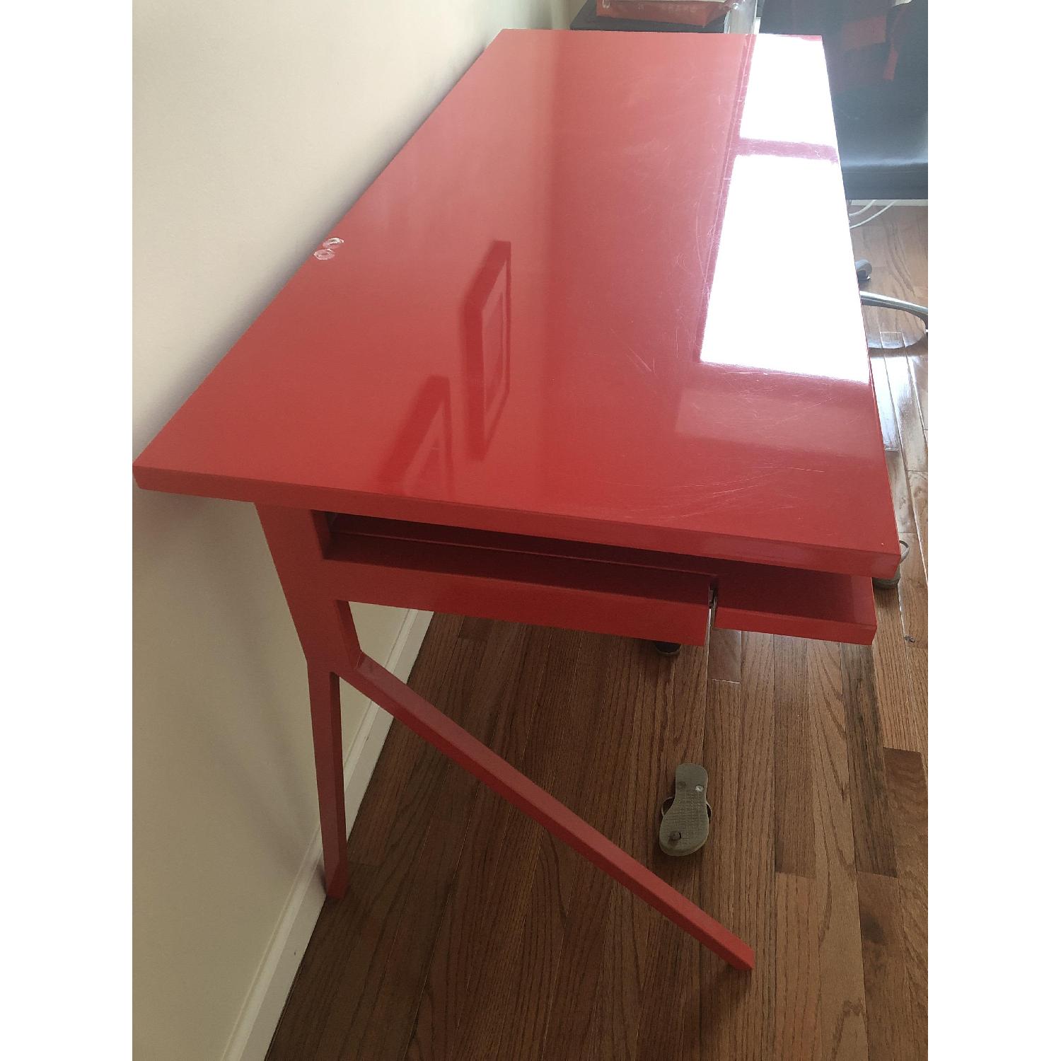 Blu Dot Desk 51 in Cherry Red - image-3