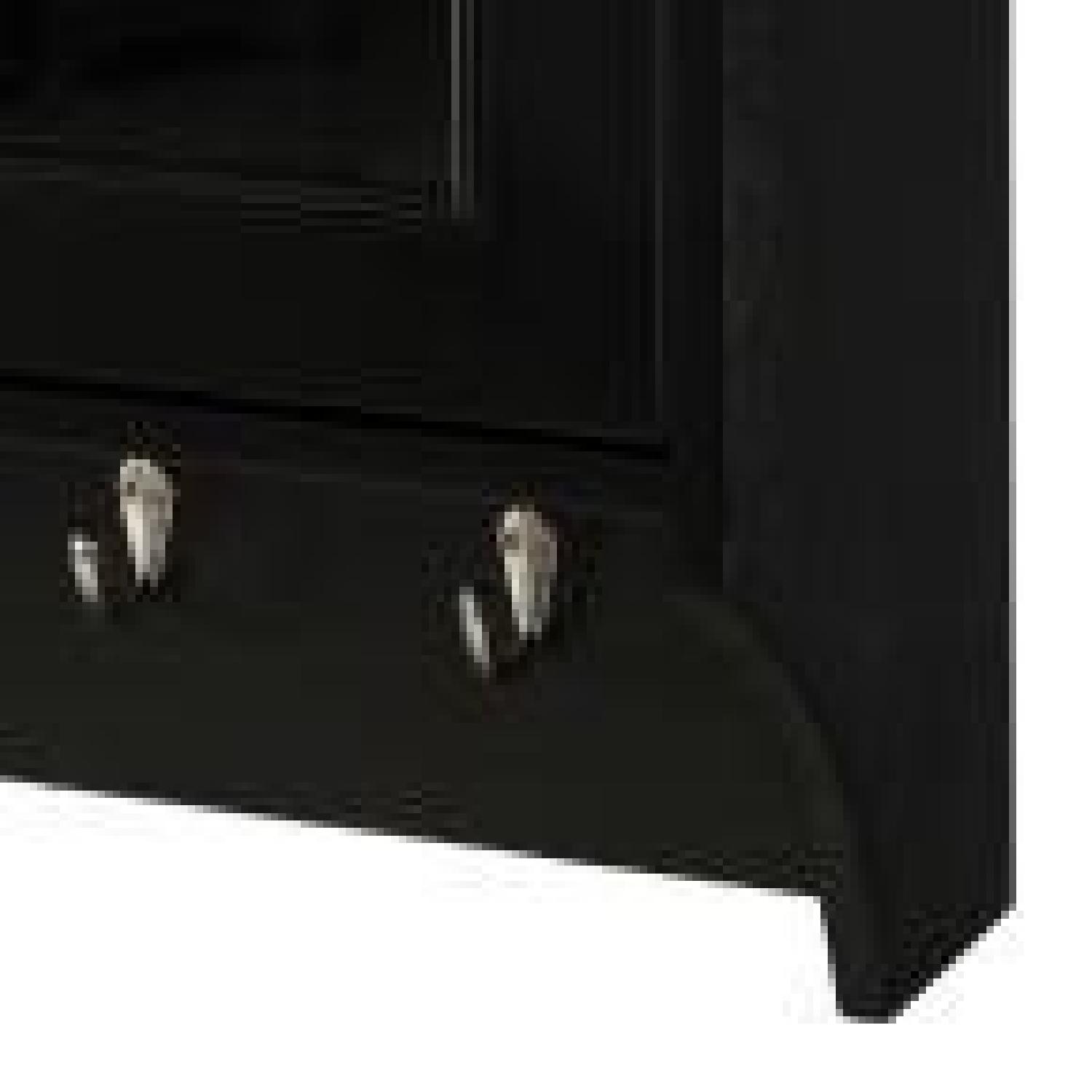 Espresso Storage Wall Cabinet w/ Glass Doors - image-2