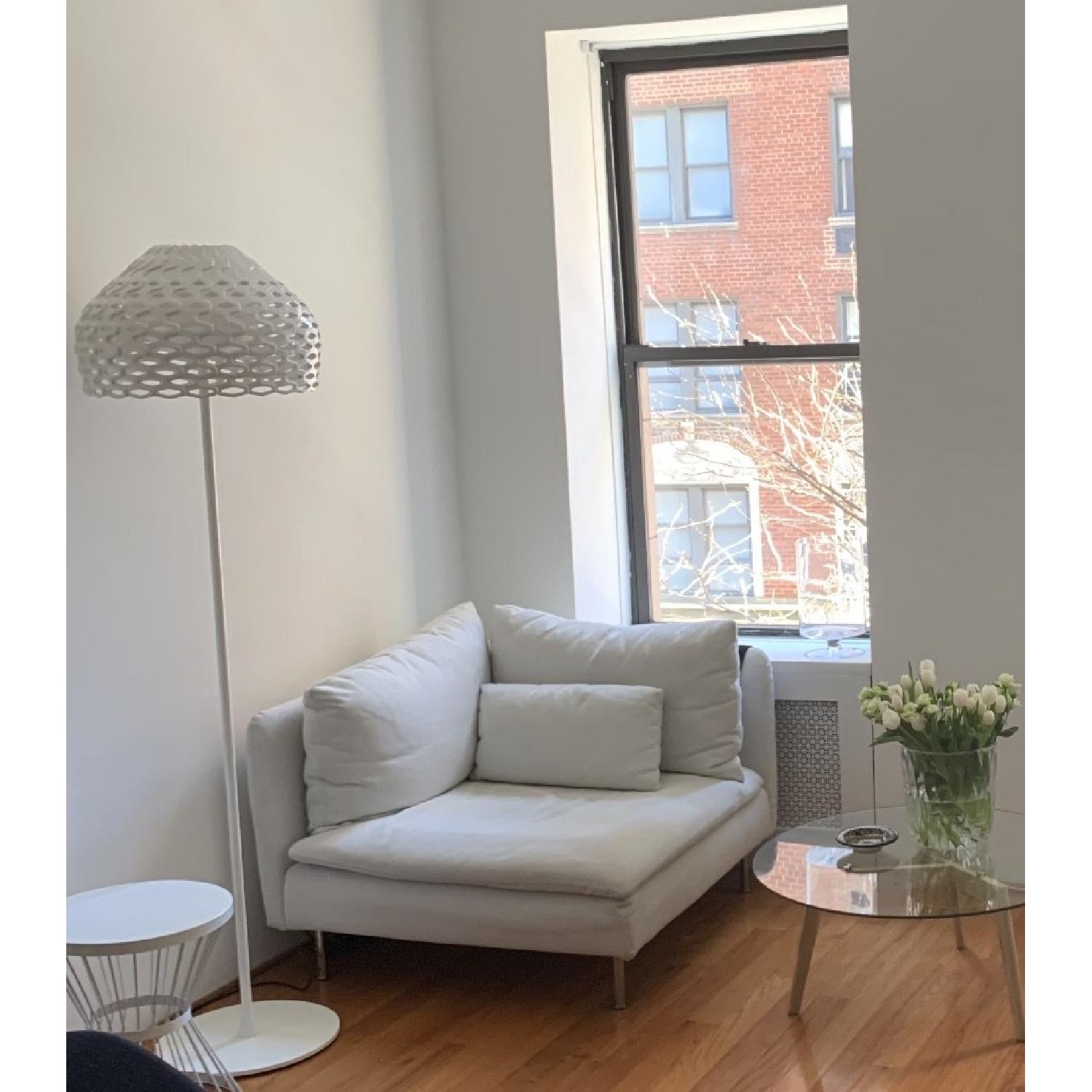 Ikea Soderhman White Corner Lounge Chair - image-3