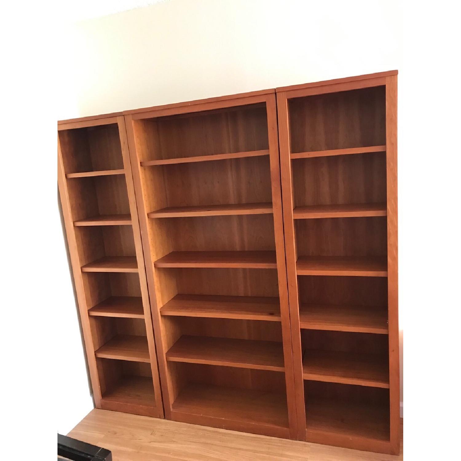 Room & Board Cherry Wood Bookcases - image-3