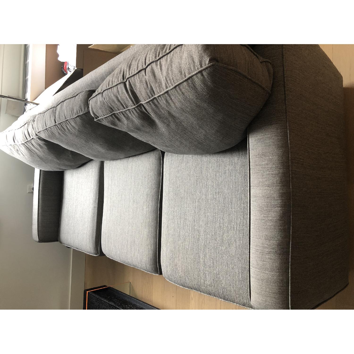 Pottery Barn Charcoal Grey 3-Seater Sofa - image-2