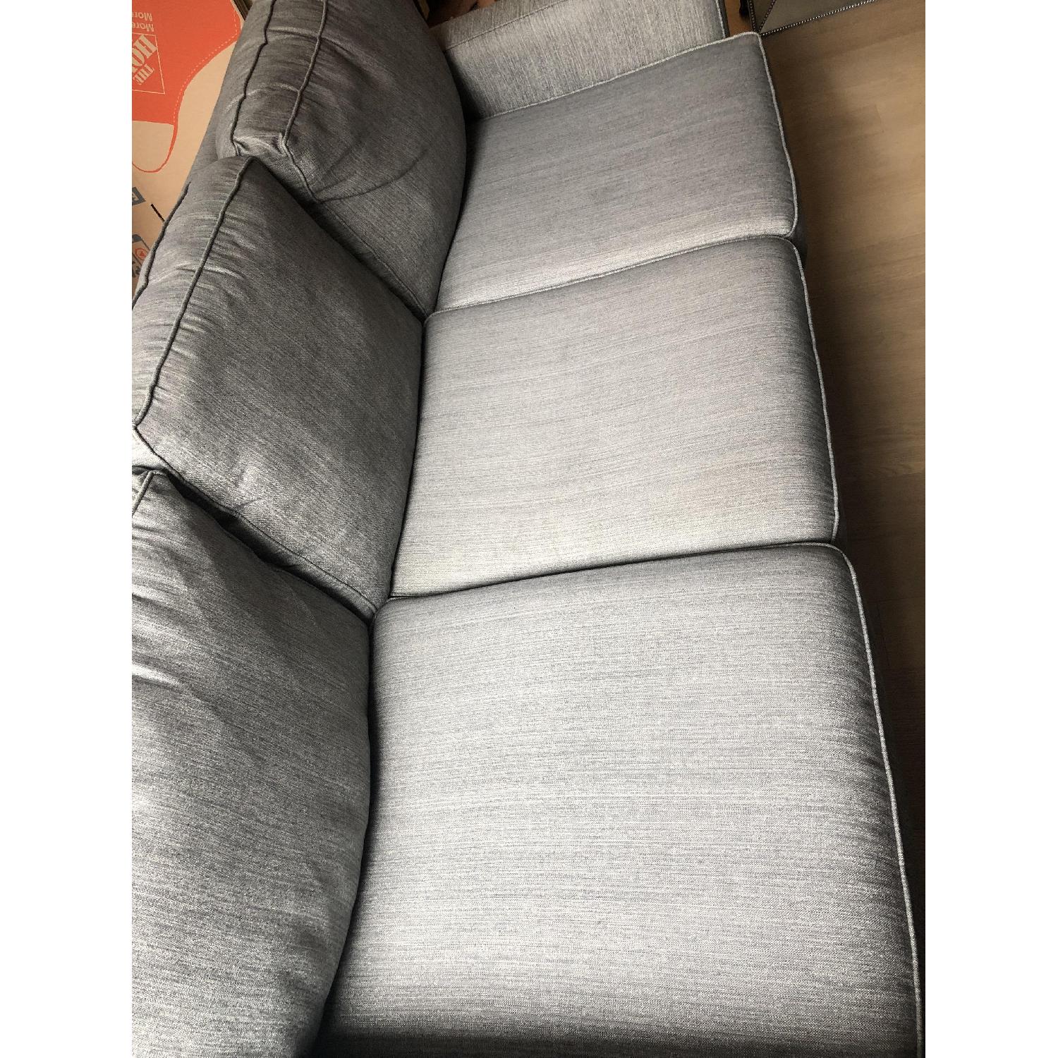 Pottery Barn Charcoal Grey 3-Seater Sofa - image-3