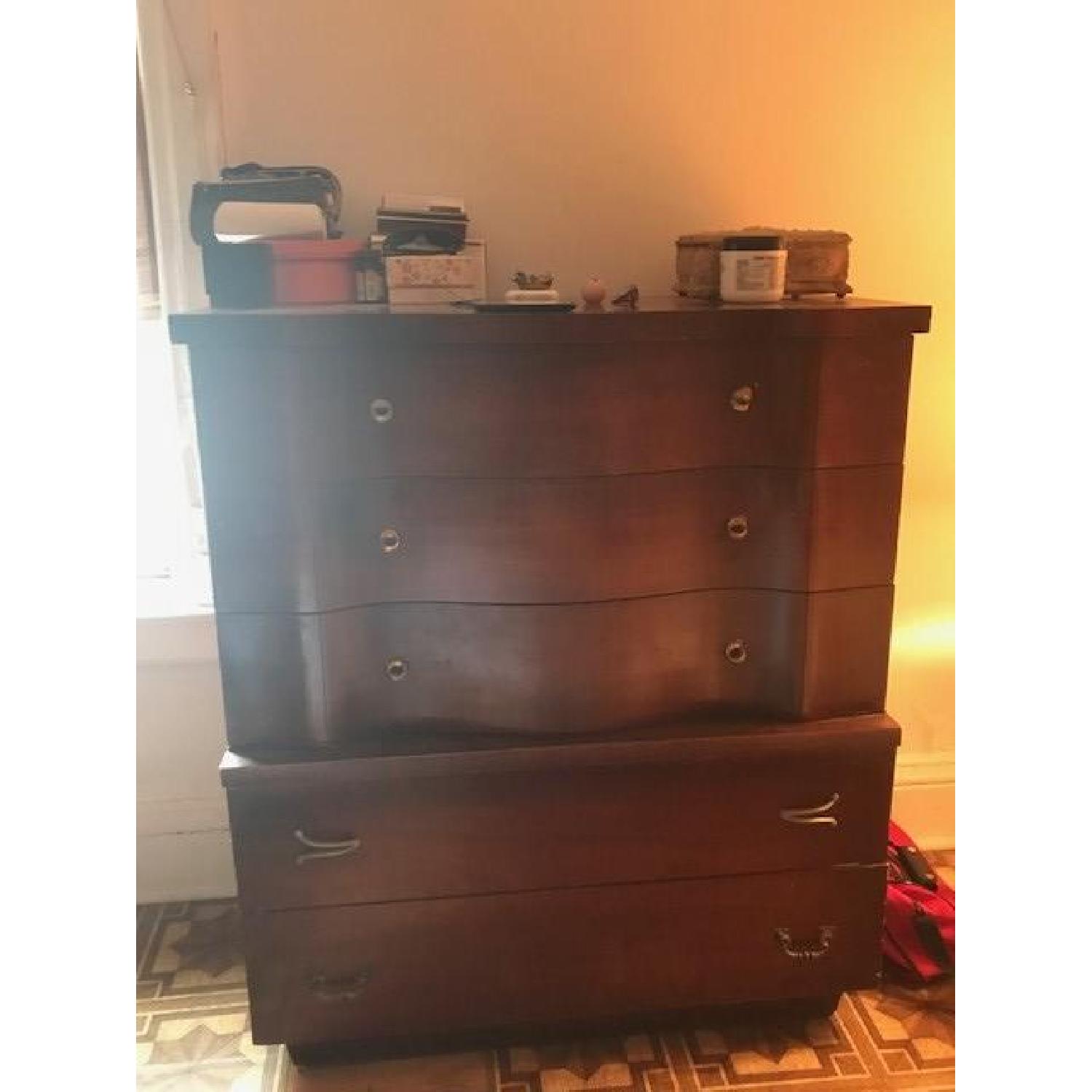 Wood 5Drawer Dresser AptDeco