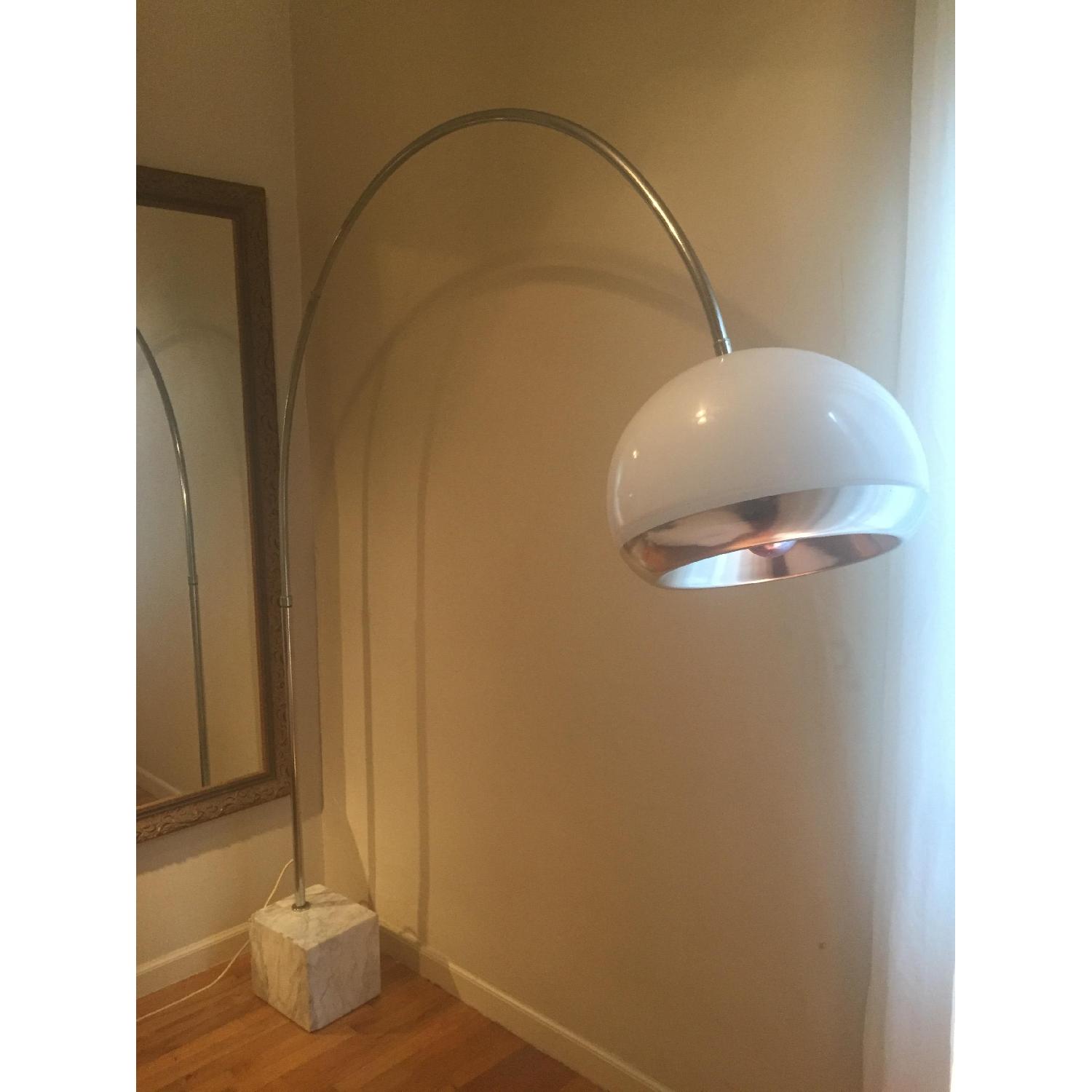 Laurel Harvey Buzzini Mid-Century Arc Floor Lamp - AptDeco