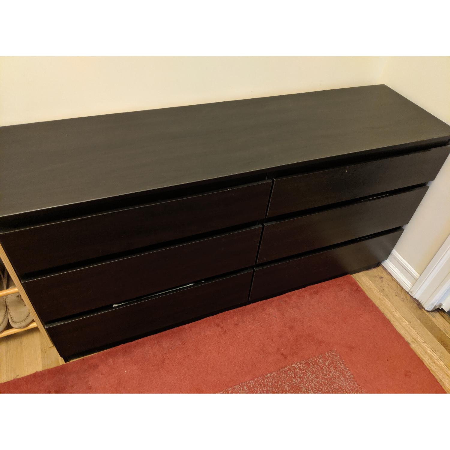 Ikea Kullen Black 6Drawer Dresser AptDeco