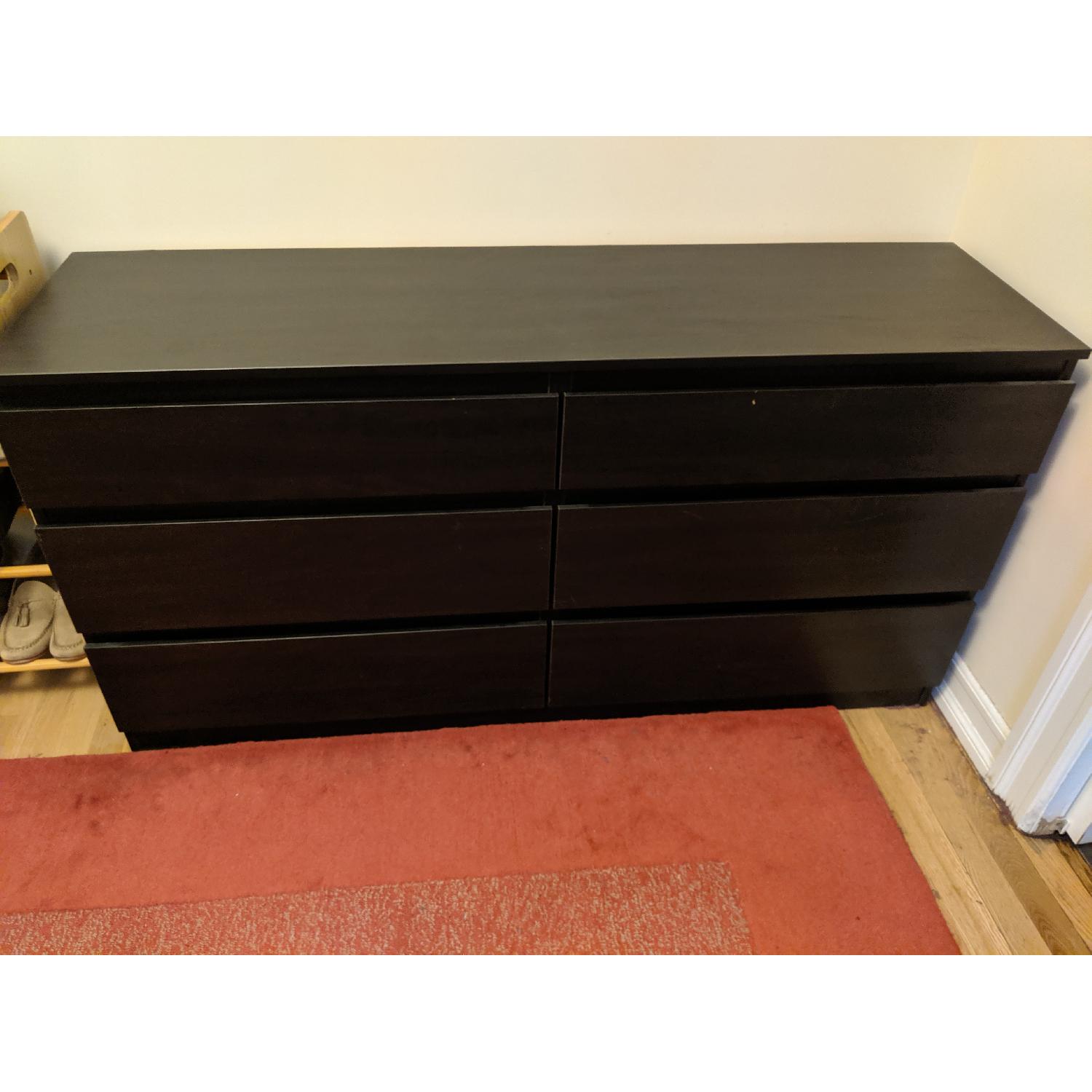 Ikea Kullen Black 6Drawer Dresser AptDeco