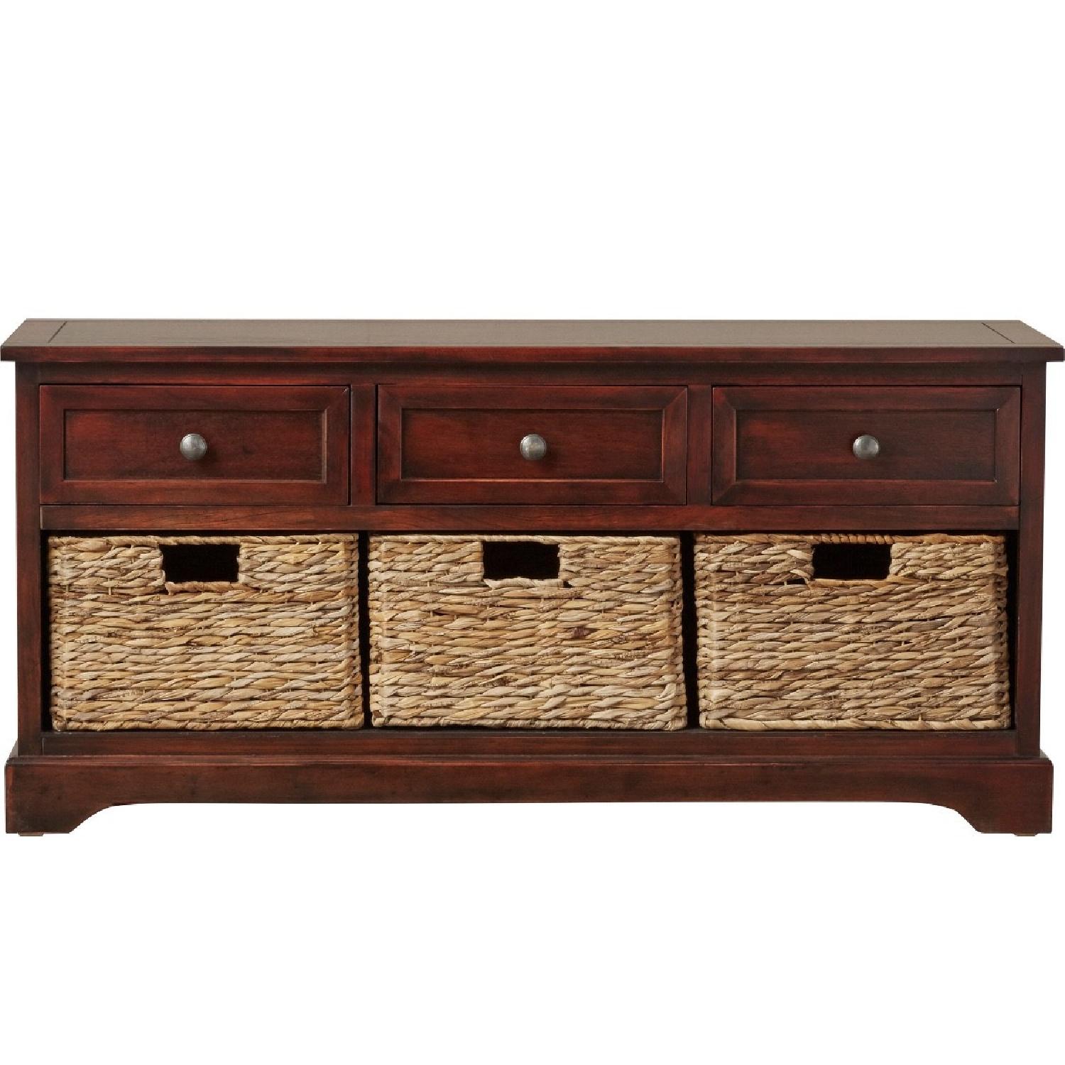 Beachcrest Home Wood Storage Bench - image-0