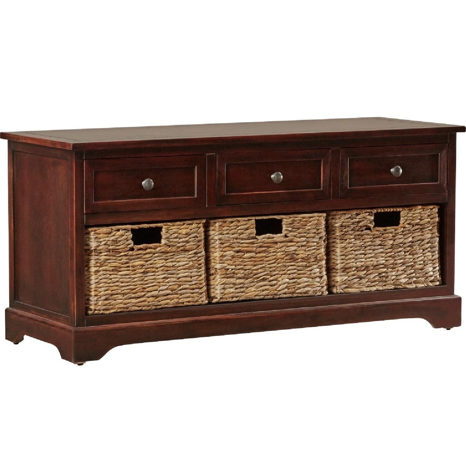 Beachcrest Home Wood Storage Bench - image-2