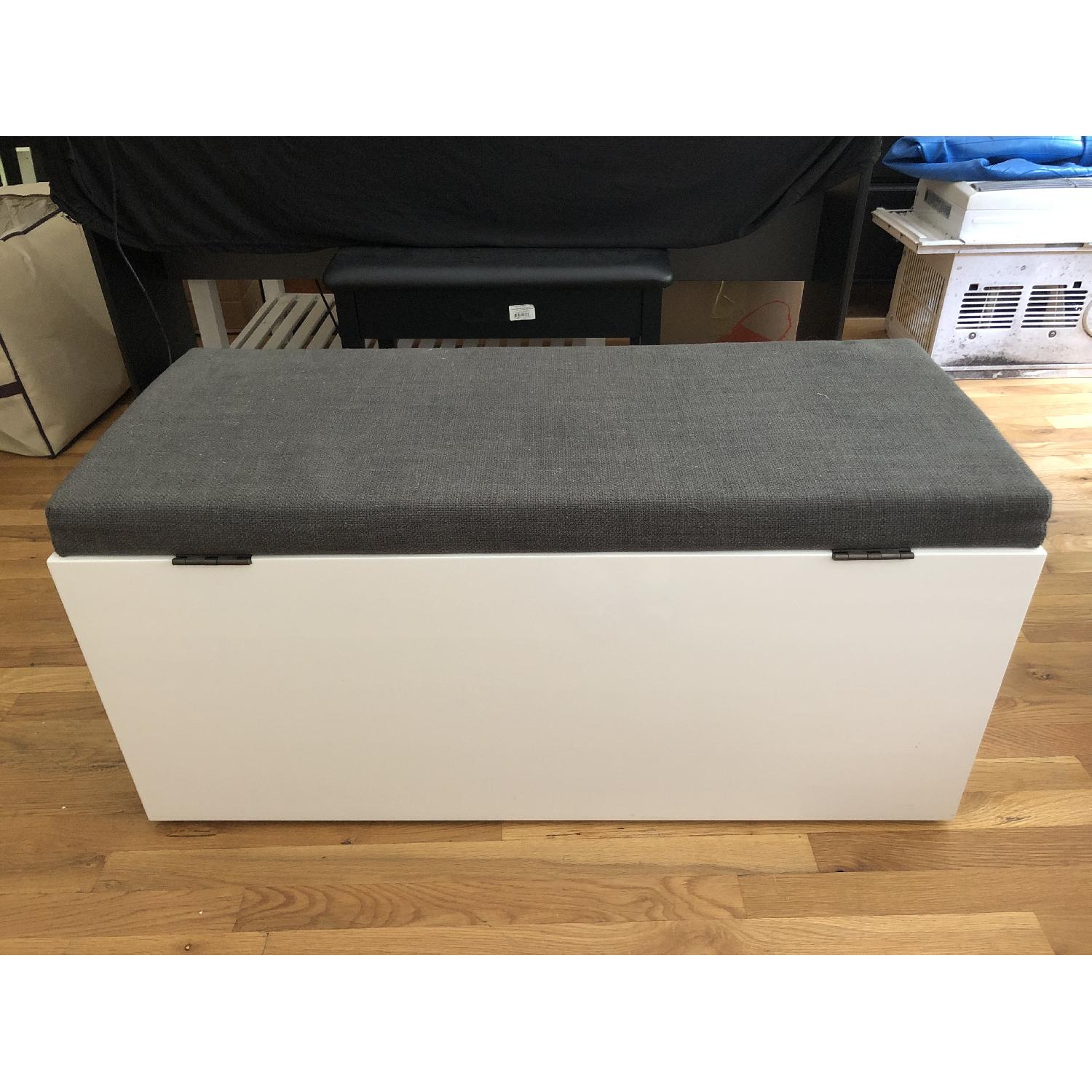 CB2 CatchAll Storage Bench AptDeco
