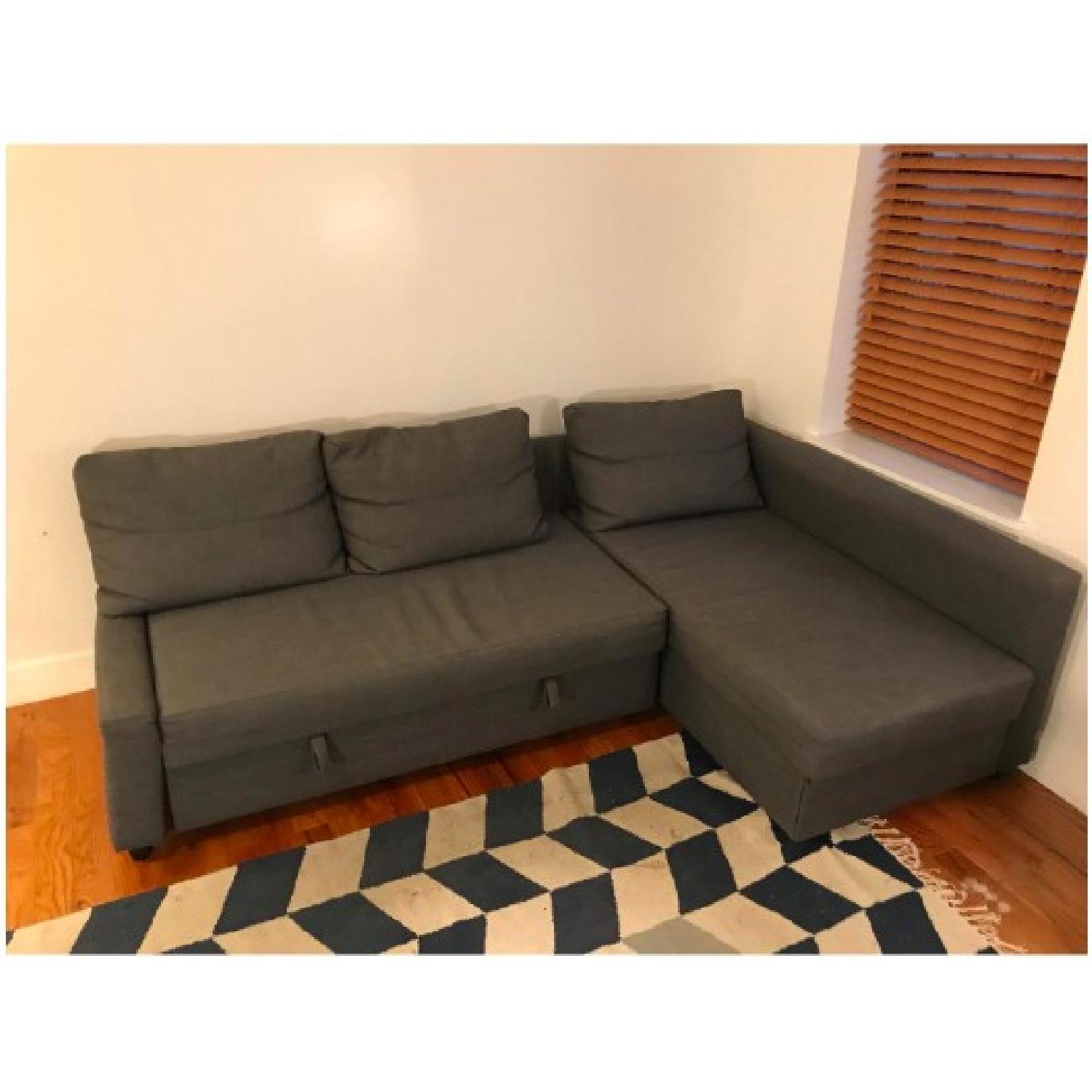 Ikea Friheten 3 Seat Sleeper Sectional Sofa w/ Storage - image-2
