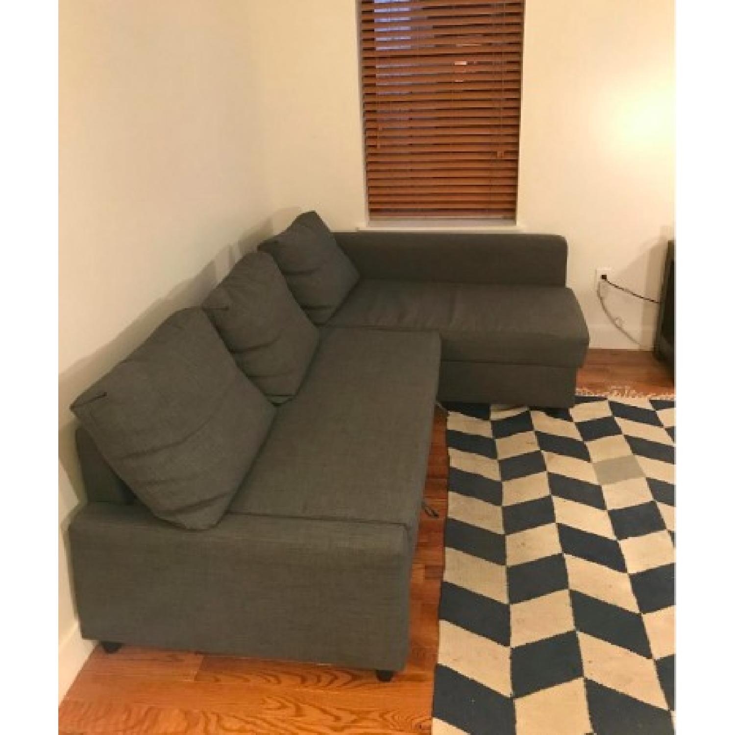 Ikea Friheten 3 Seat Sleeper Sectional Sofa w/ Storage - image-4