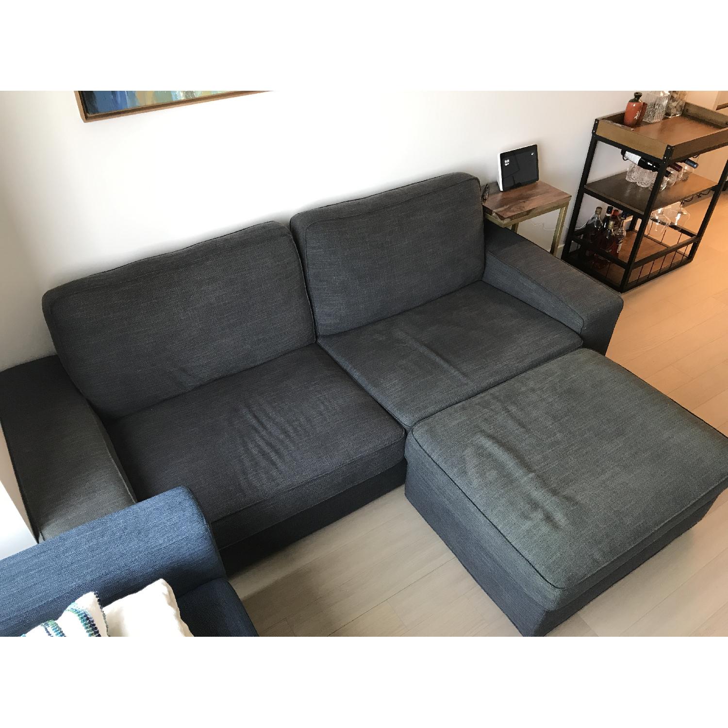 Ikea Kivik Sofa & Ottoman - AptDeco